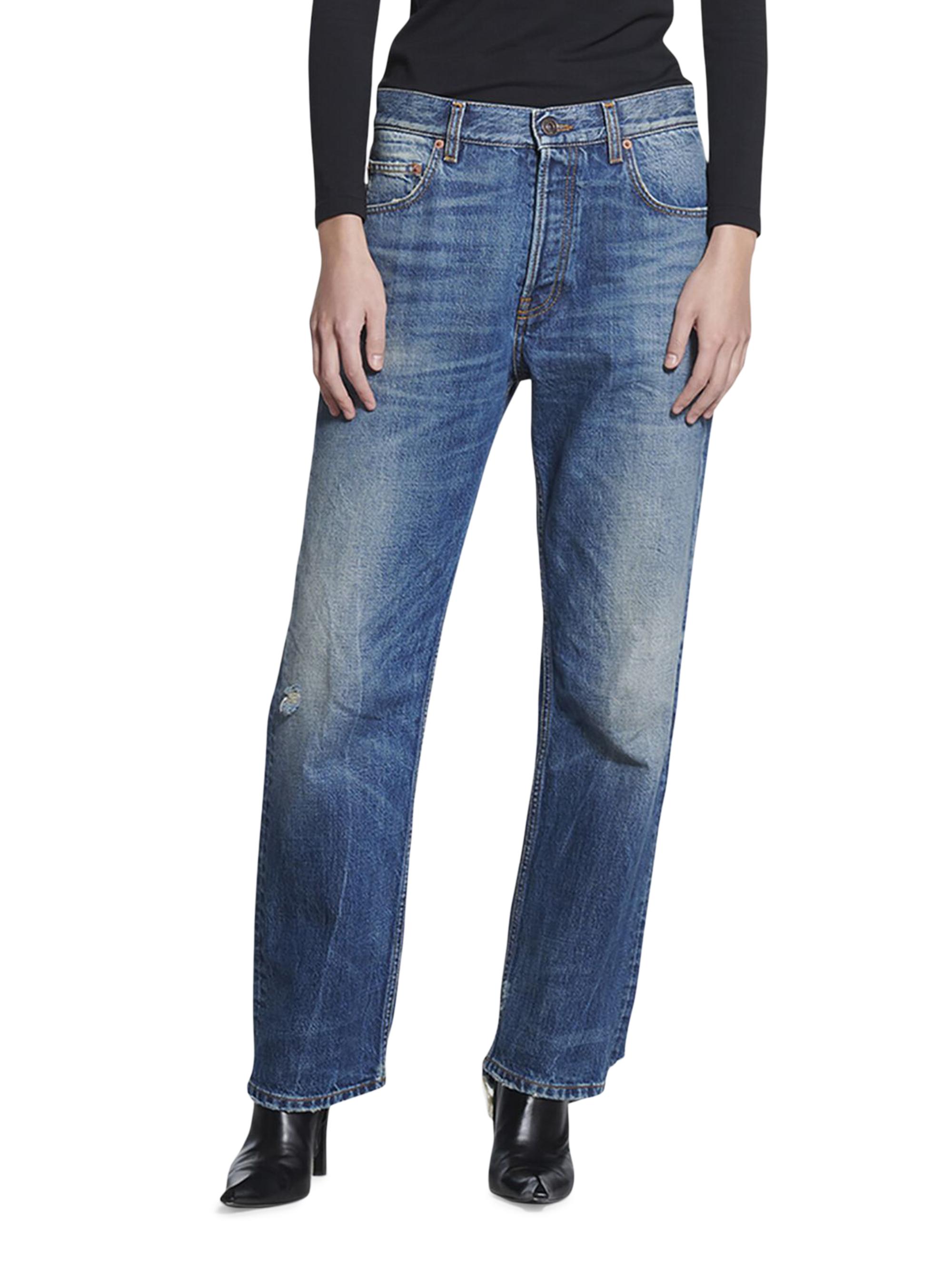 Balenciaga Women's Slim Fit Pants - Blue American Fashion