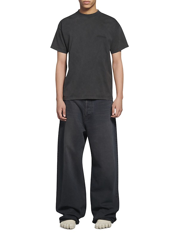 Shop Balenciaga Logo T-shirt Medium Fit | Saks Fifth Avenue Shop Balenciaga Logo T-shirt Medium Fit | Saks Fifth Avenue