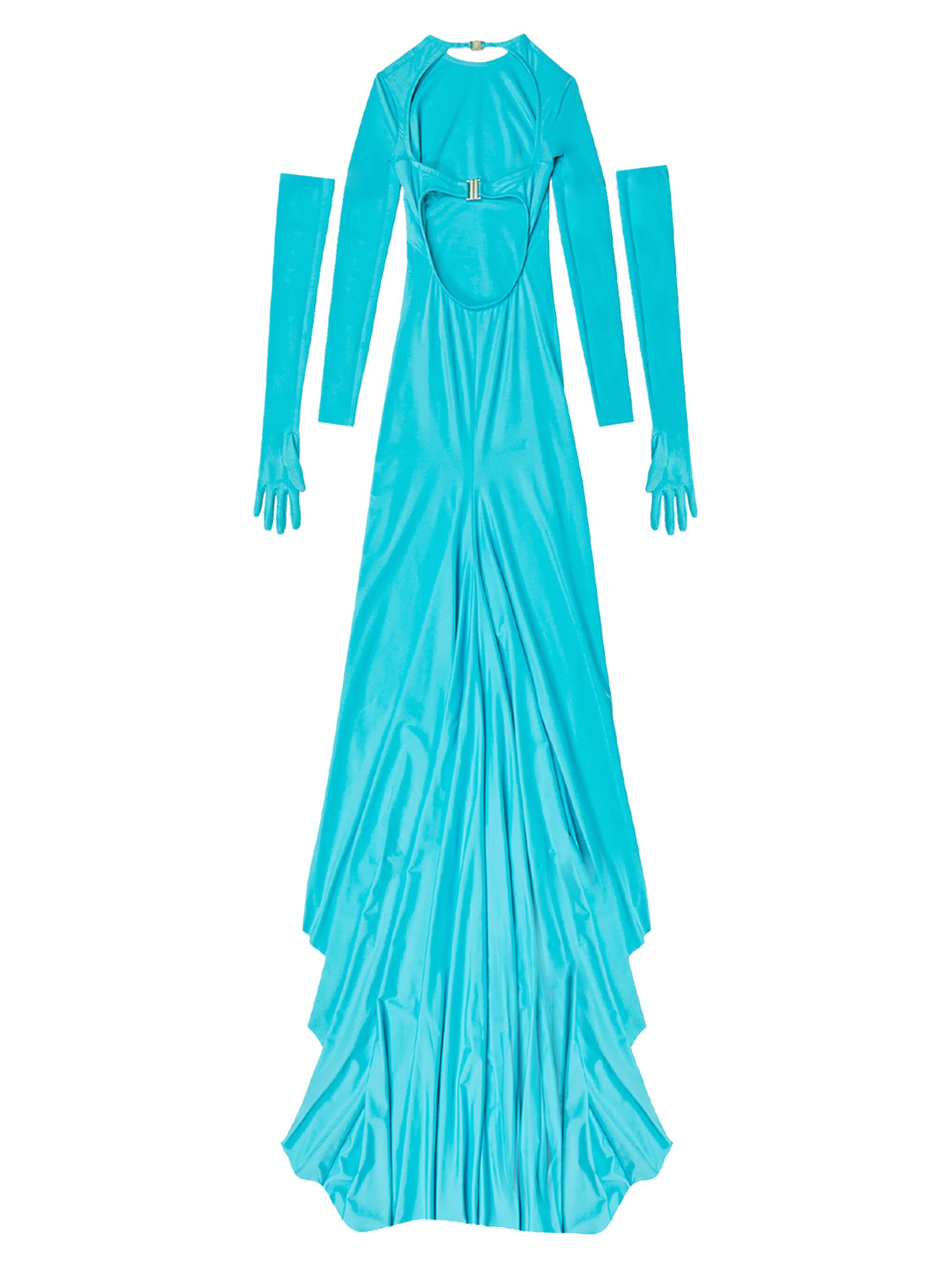 b darlin dresses green Issey Miyake Emerald Green Runway Dress Spring 2008 – Basha Gold main image 1
