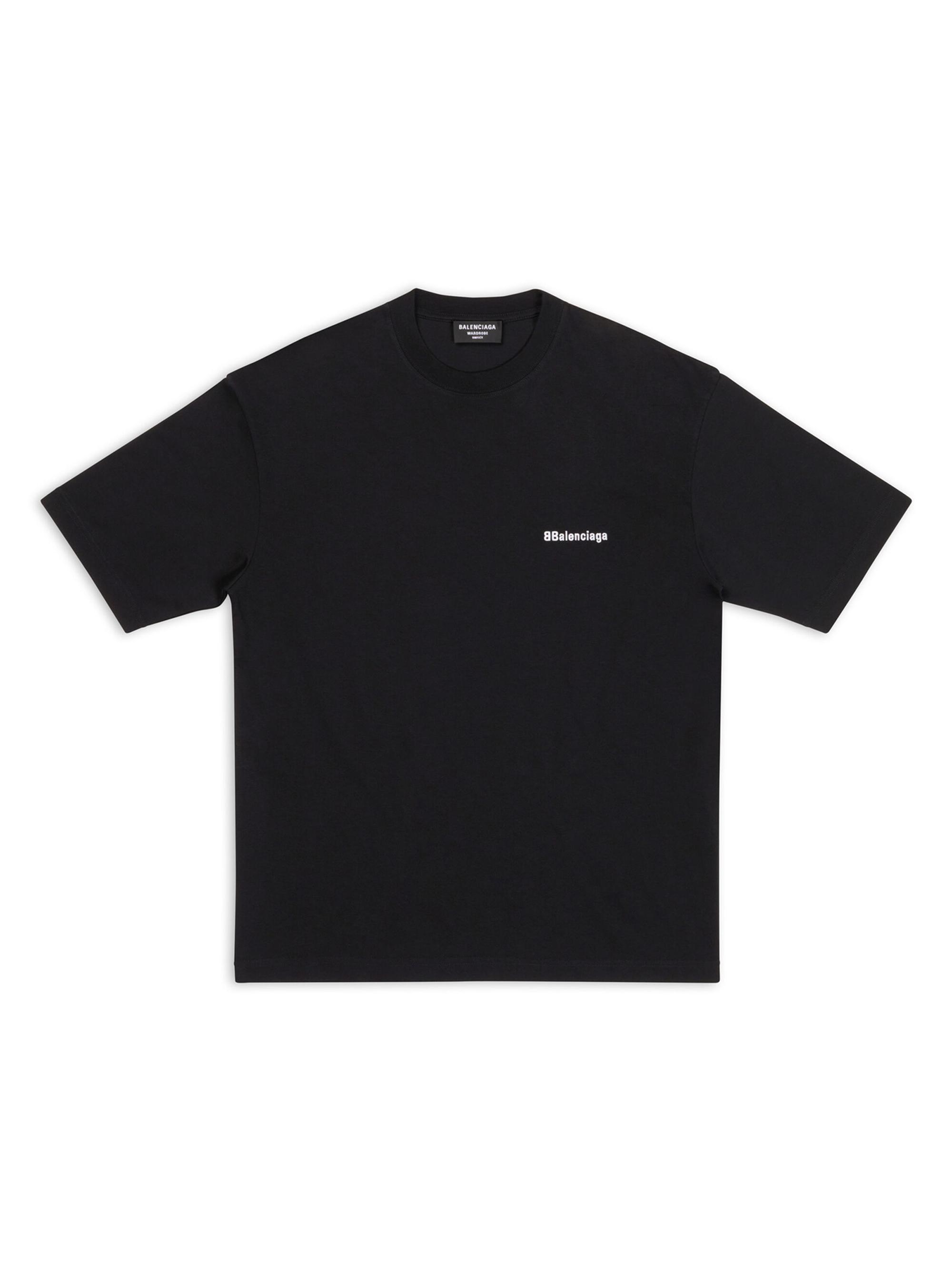 トップス Balenciaga Summer Polyester Jersey Black Balenciaga Summer Polyester Jersey Black