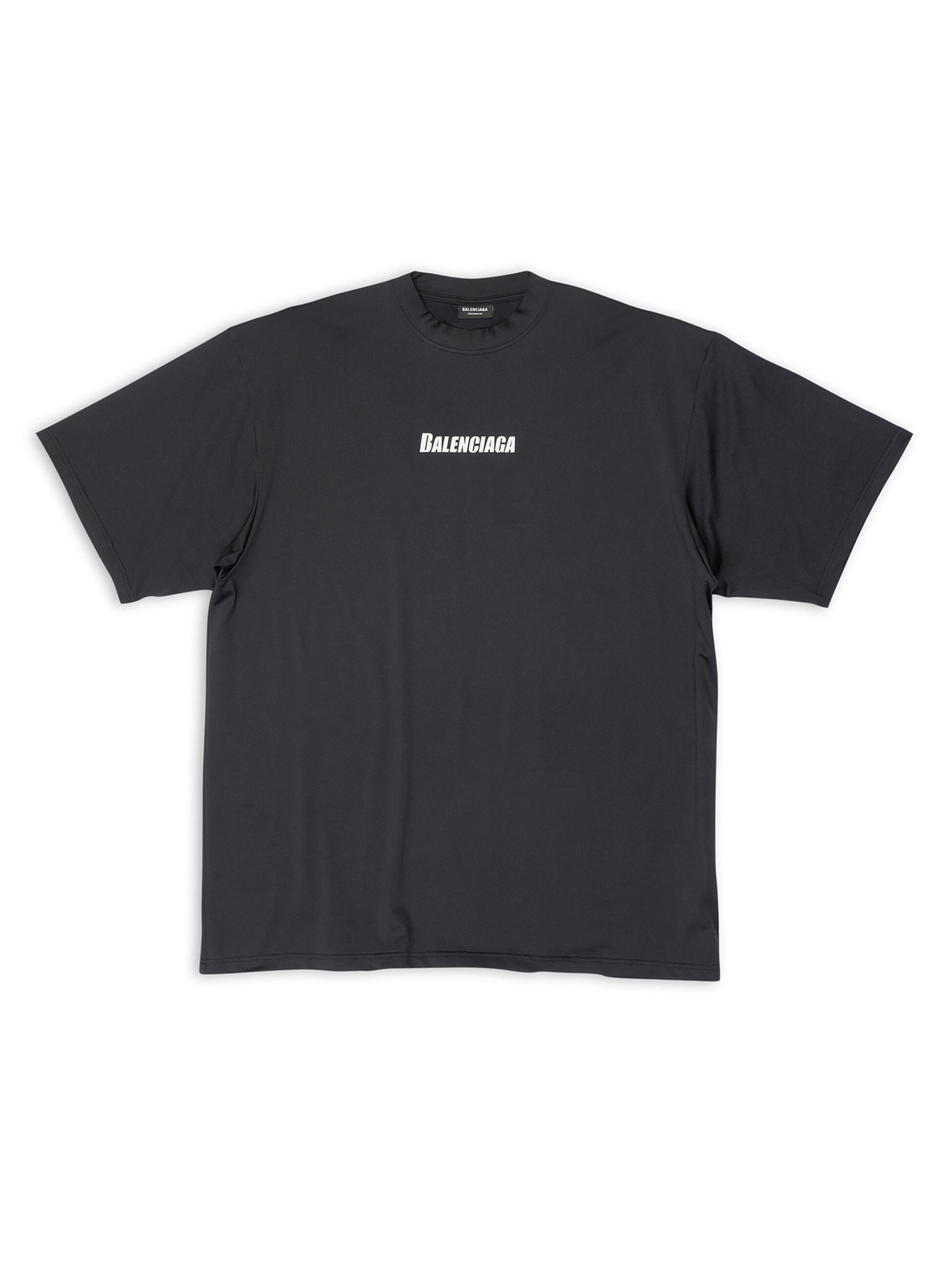 BALENCIAGA バレンシアガ Technical Mesh Swim T-Shirt メッシュ スイム クルーネック Tシャツ ホワイト 657027 4B8B5 0400018083948_BLACK?wid=600&