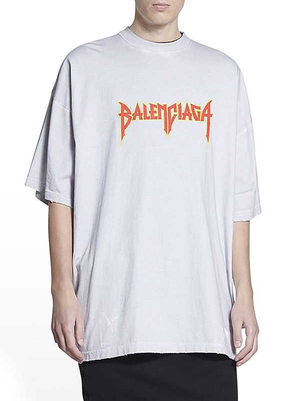 Shop Balenciaga Metal Tshirt Oversized | Saks Fifth Avenue Shop Balenciaga Metal Tshirt Oversized | Saks Fifth Avenue