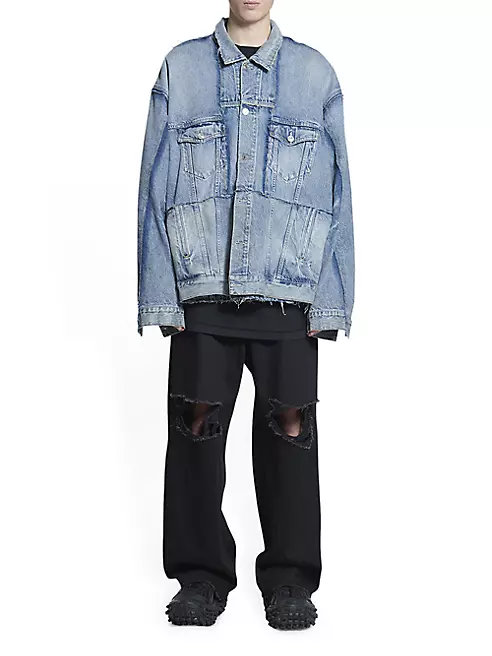 Shop Balenciaga Oversized Cut-up Jacket | Saks Fifth Avenue