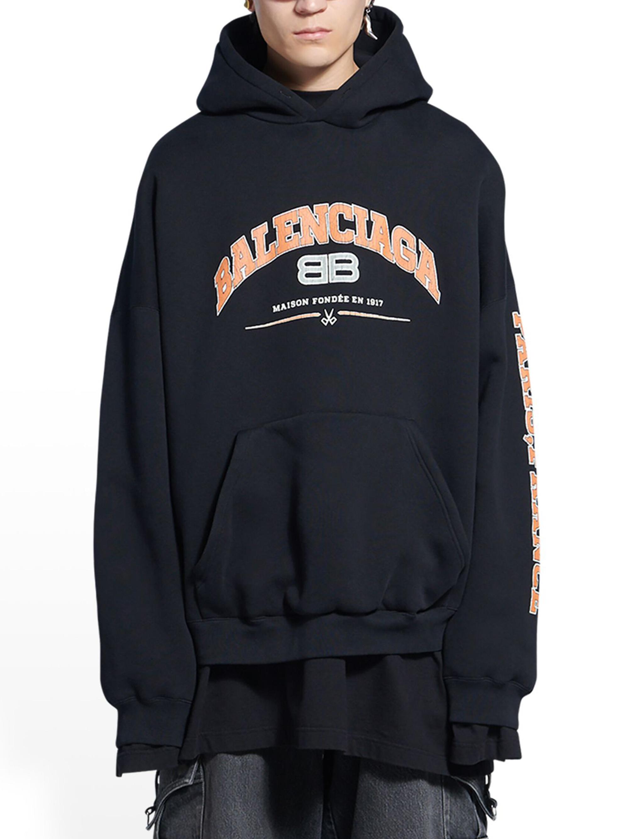 Balenciaga Maison Balenciaga Hoodie Wide Fit | Saks Fifth Avenue