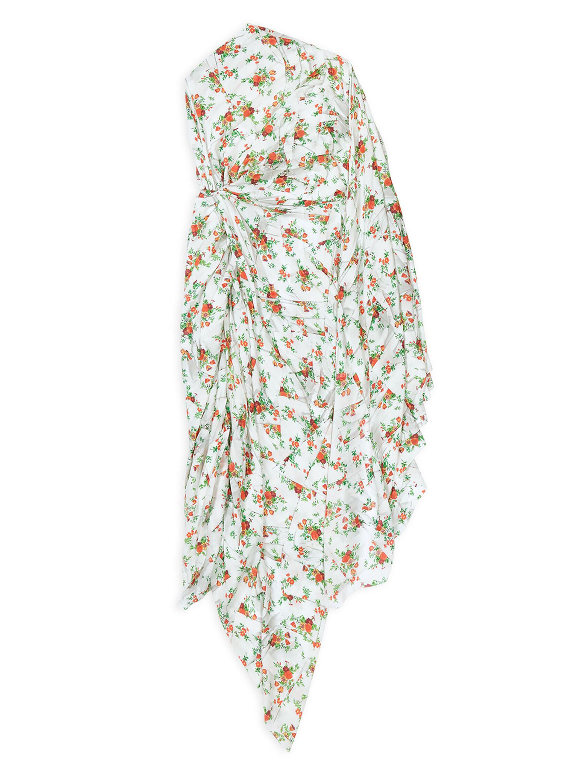 v neck asymmetrical dress Balenciaga Asymmetric Dress – MAYFEYR main image 1