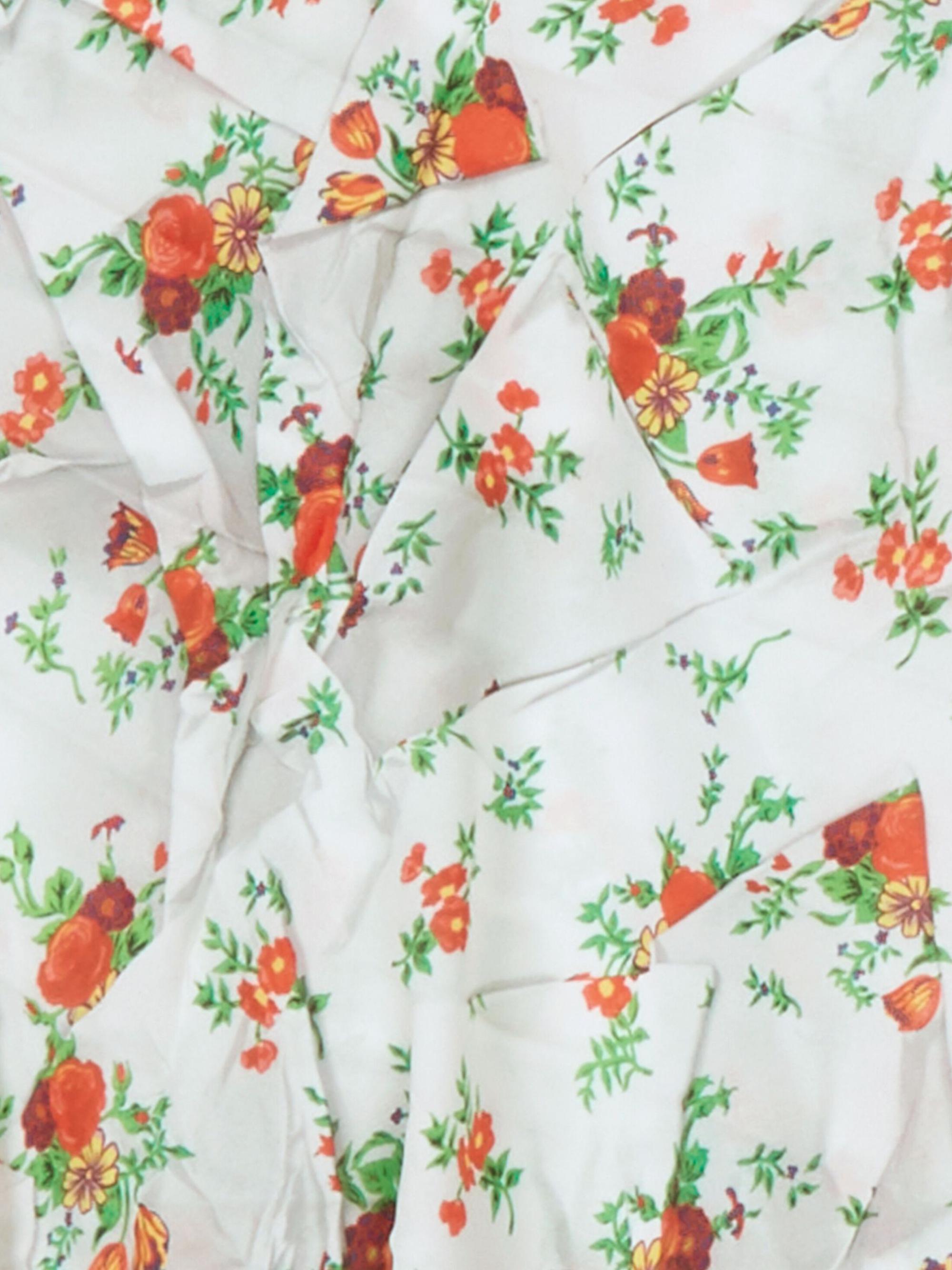 BALENCIAGA 90sアーカイブフラワープリント タイトスカート Balenciaga Paper Crush Floral Asymmetric Pleated Dress | Saks