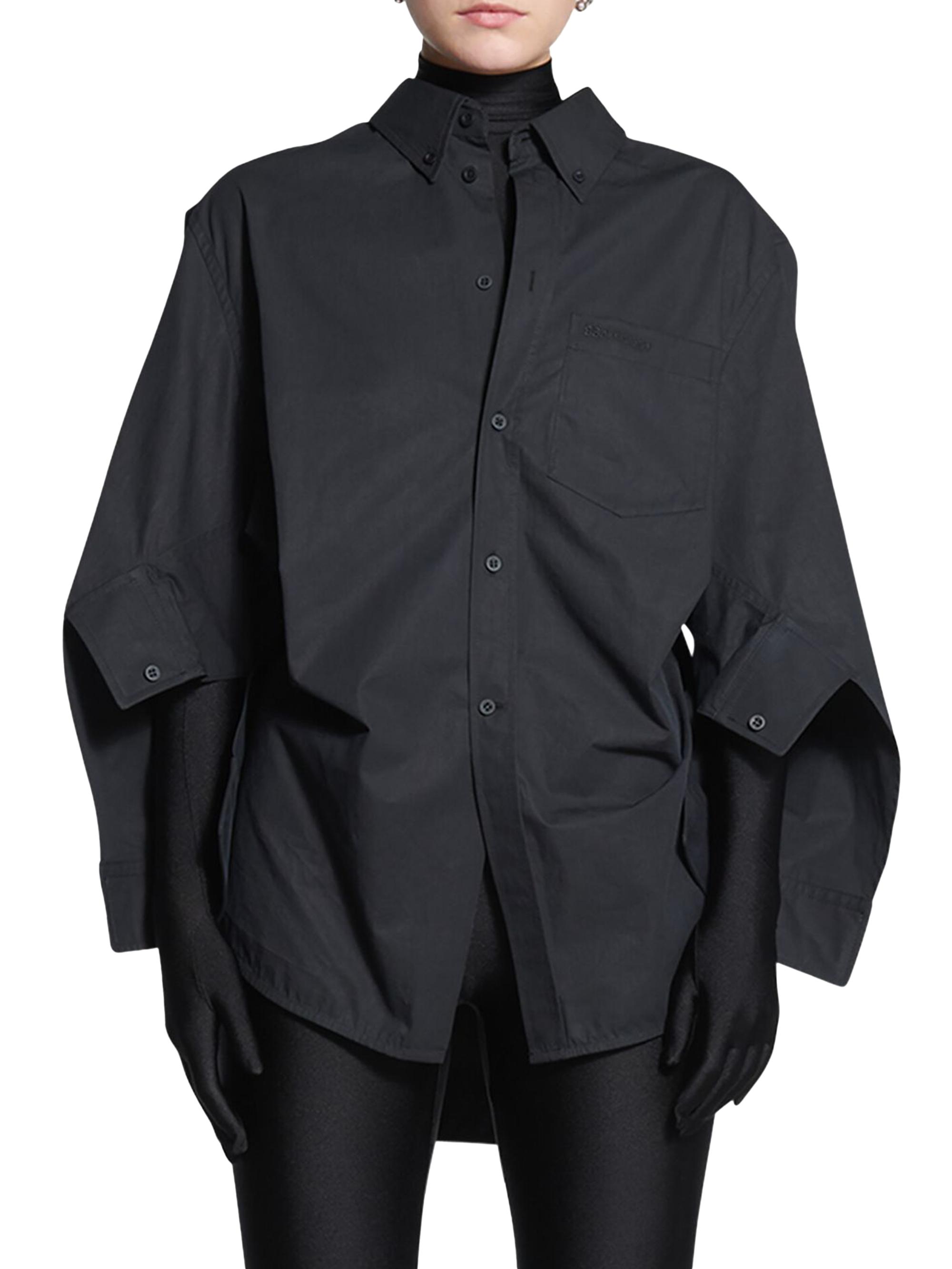 Balenciaga BB Corp Swing Twisted Shirt | Saks Fifth Avenue