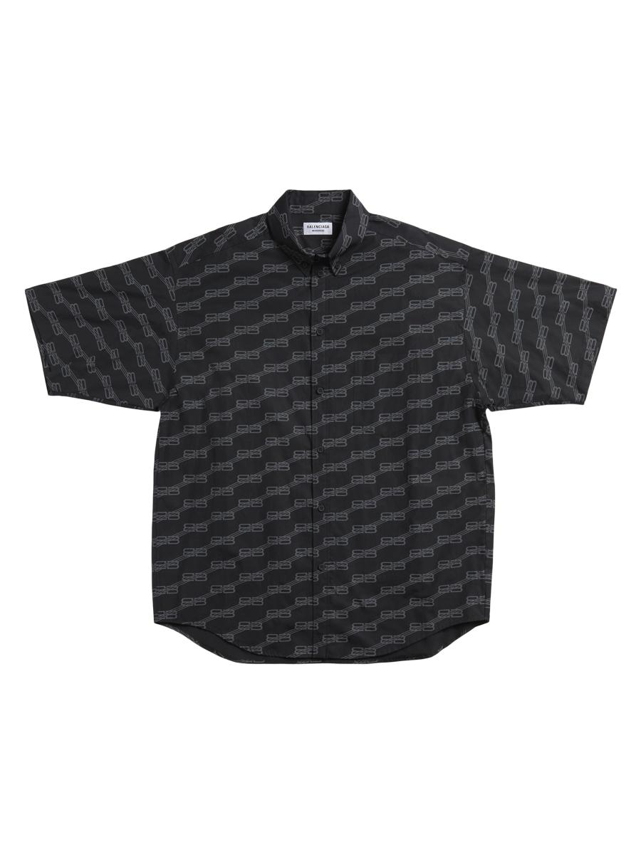 Tシャツ・カットソー *BALENCIAGA* Shiny Fitted Short Sleeve T-Shirt Black 720458T Balenciaga Super Tight Shiny Fitted T-Shirt 'Black