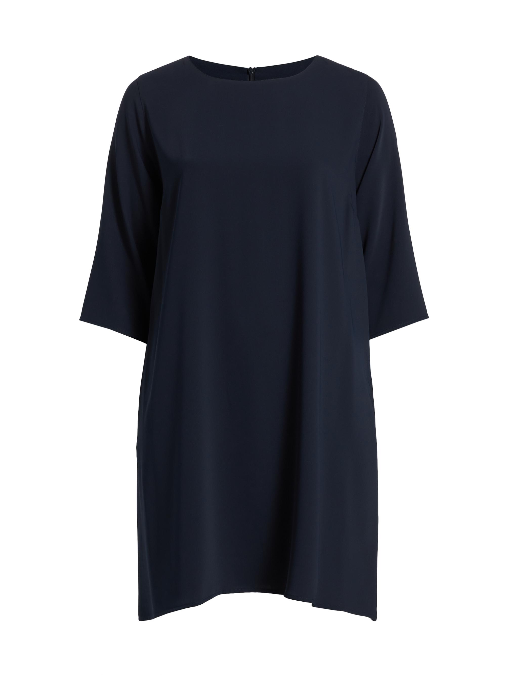 Caroline Rose Women's Flirty Florals A-Line Crepe Dress - Black