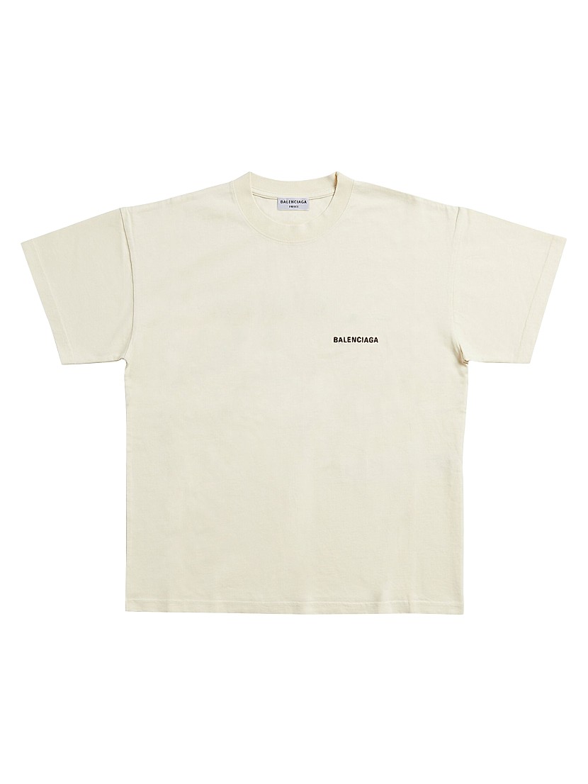 Shop Balenciaga Balenciaga Back T-Shirt Medium Fit | Saks Shop Balenciaga Balenciaga Back T-Shirt Medium Fit | Saks