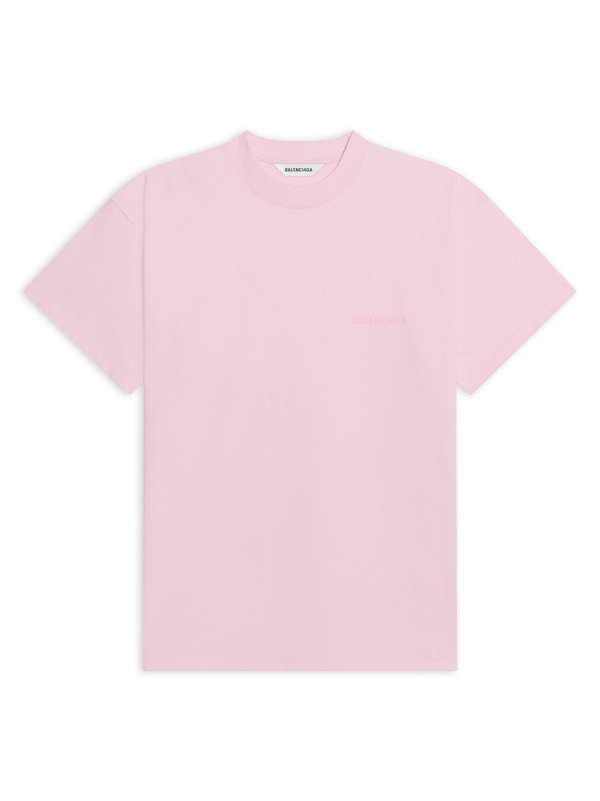 Balenciaga Women's  T-shirt Medium Fit - Pink Pink