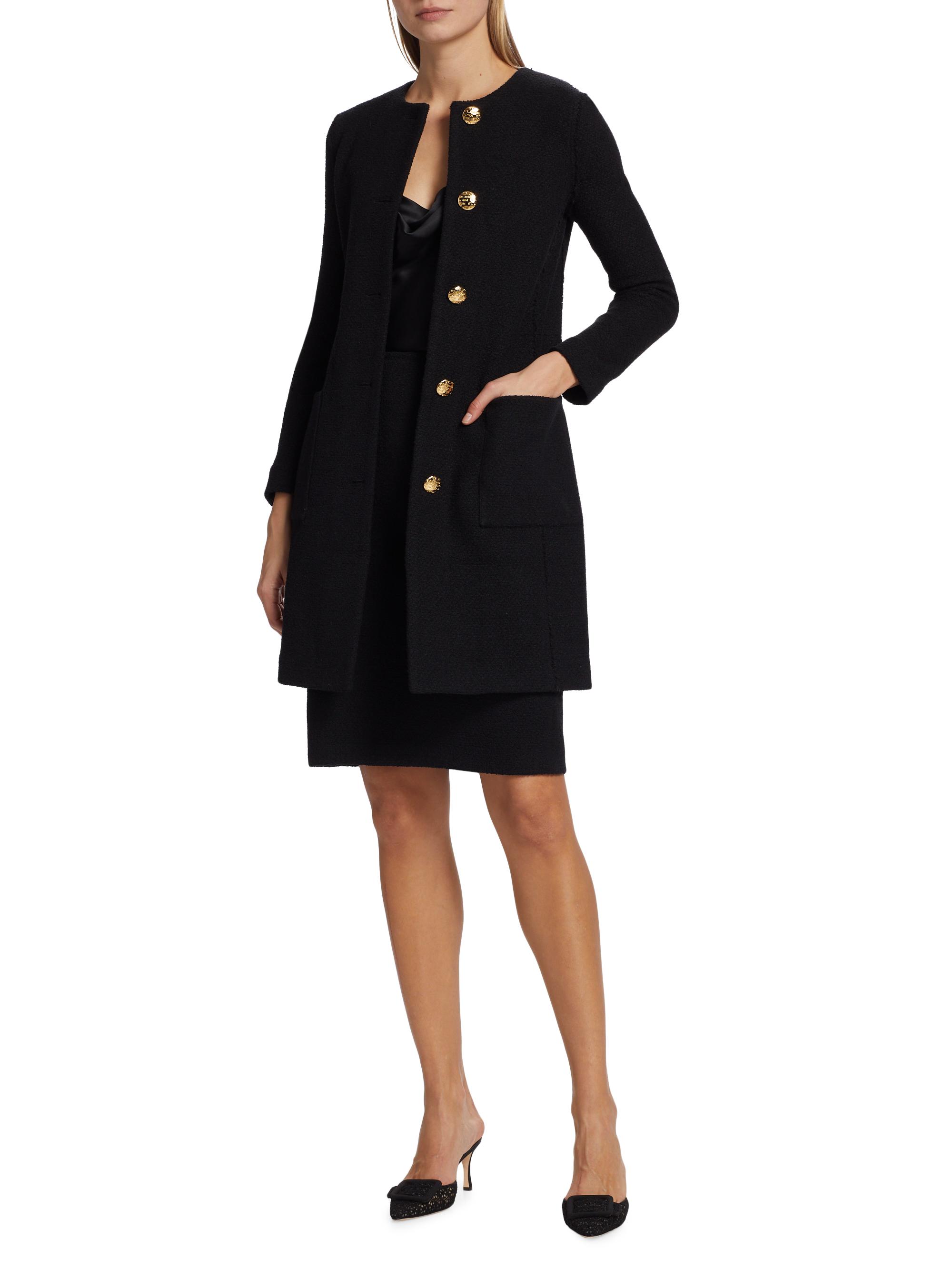 St. John Bouclé Twill Topper Jacket | Saks Fifth Avenue