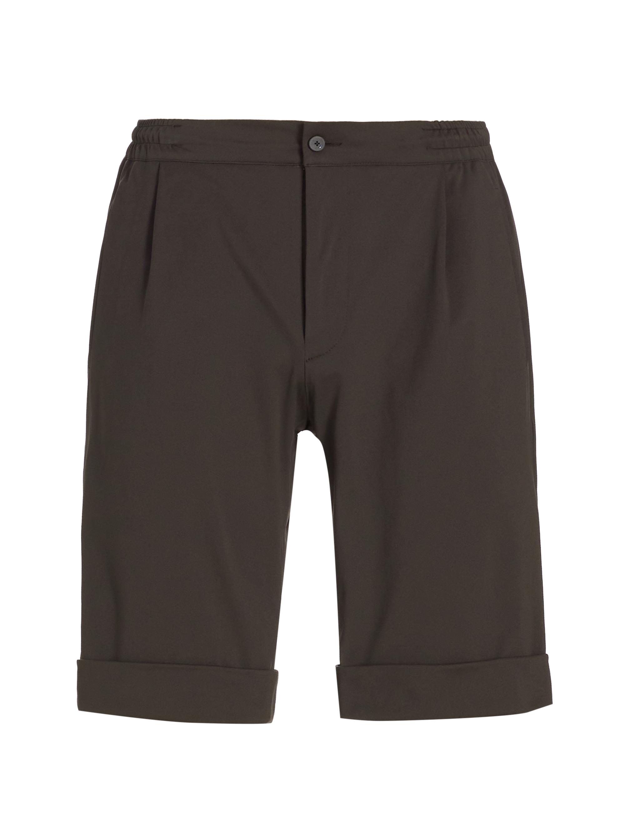 KNT by Kiton Men's Cuffed Chino Shorts - Brown