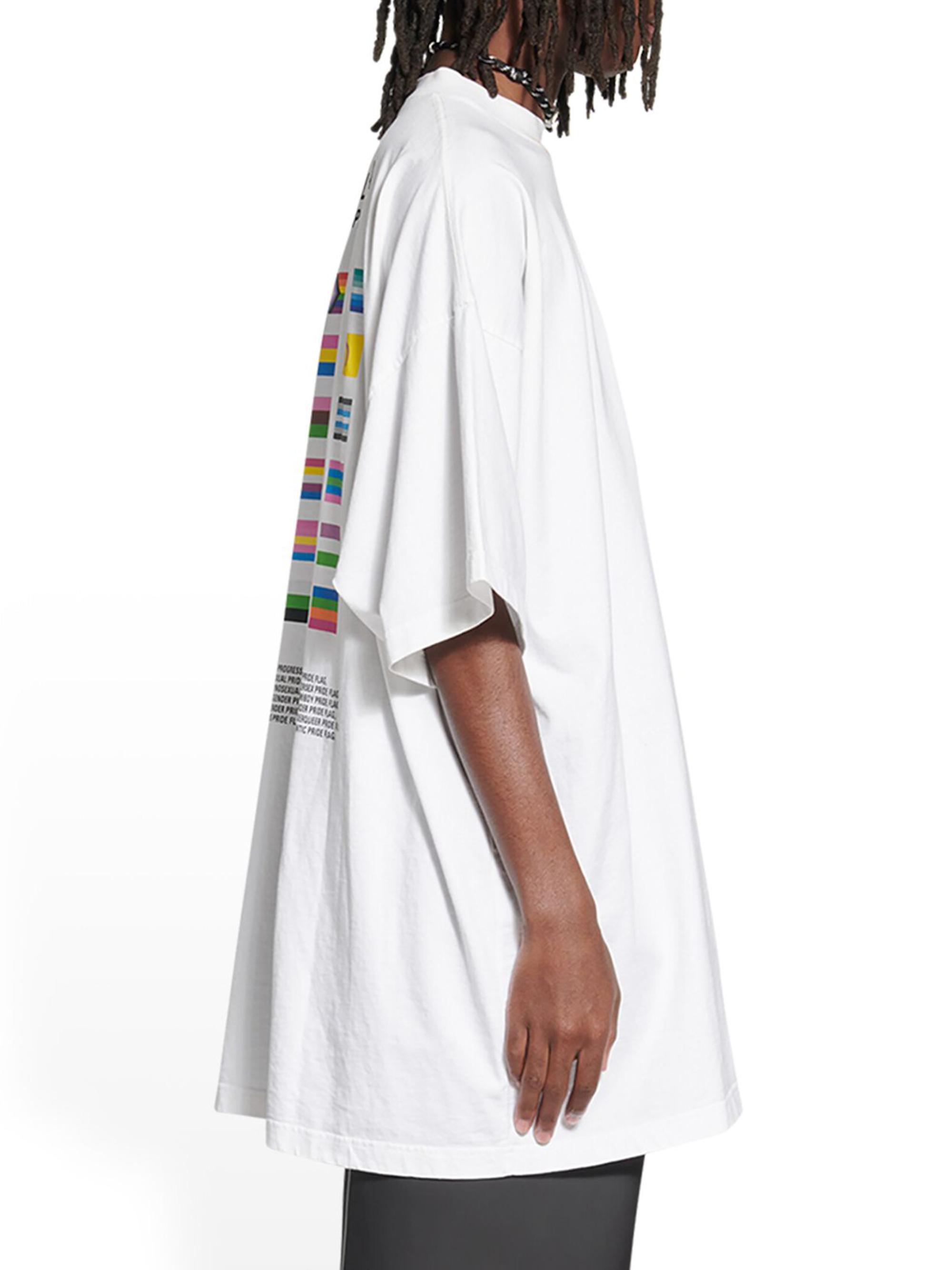 Balenciaga Pride 22 T-shirt Oversized | Saks Fifth Avenue