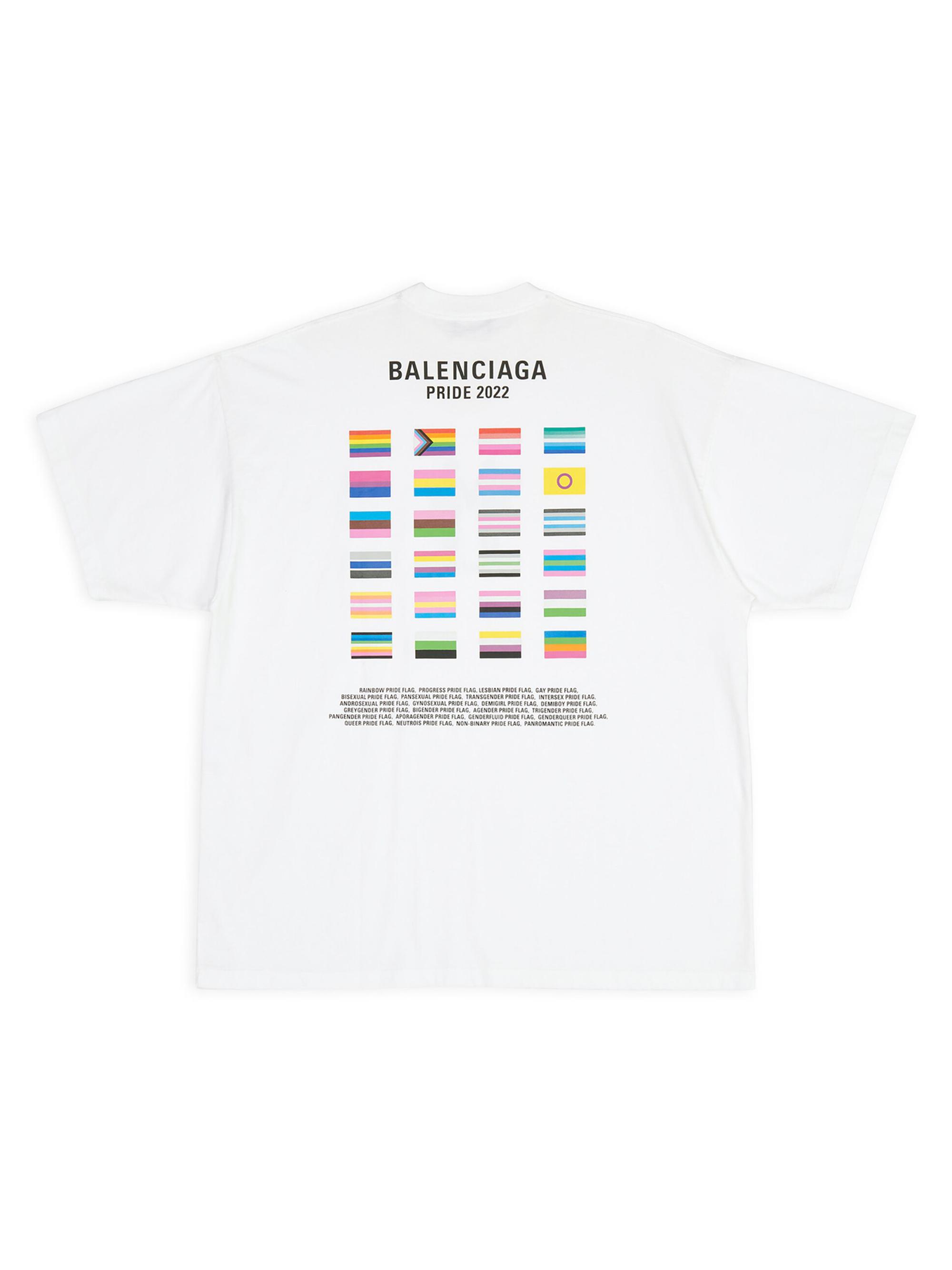 Balenciaga Tシャツ PRIDE 2022 バックプリント Balenciaga Pride 22 T-shirt Oversized | Saks Fifth Avenue