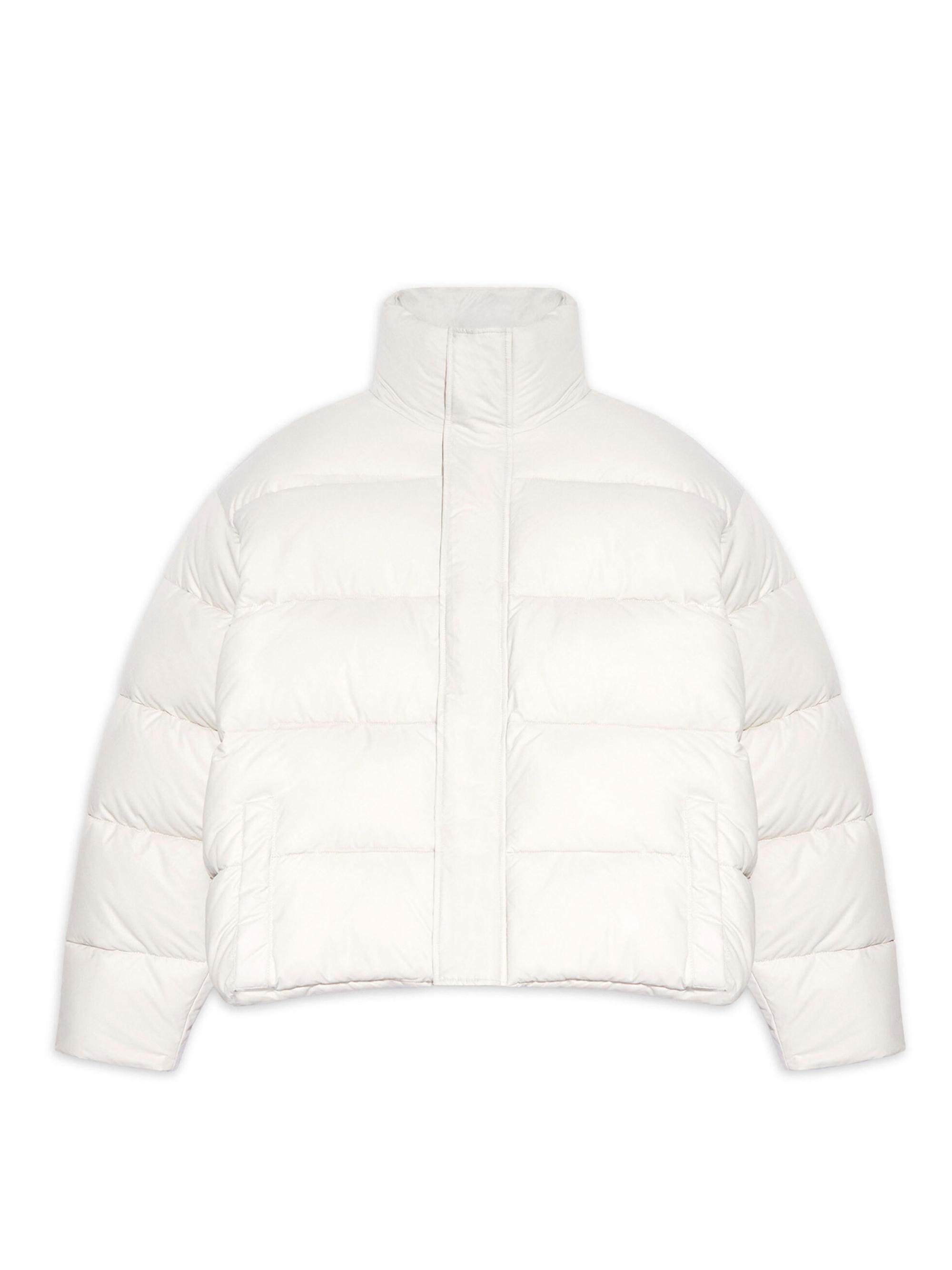 Balenciaga Women's BB Puffer Jacket - Chalky White