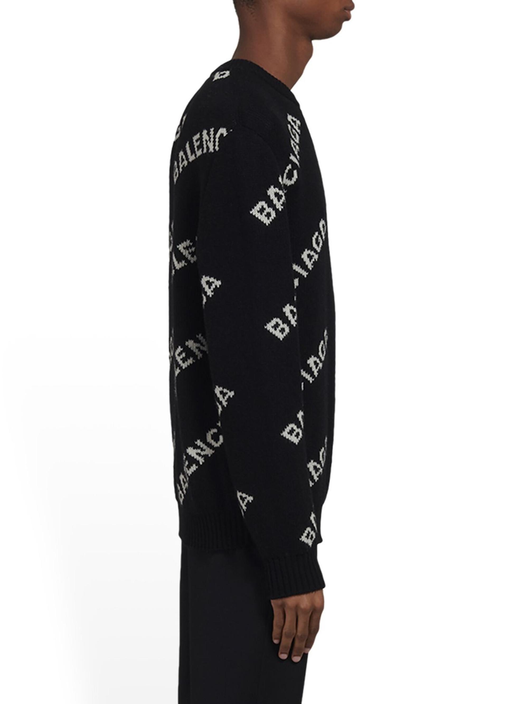 Balenciaga Allover Logo Sweater | Saks Fifth Avenue