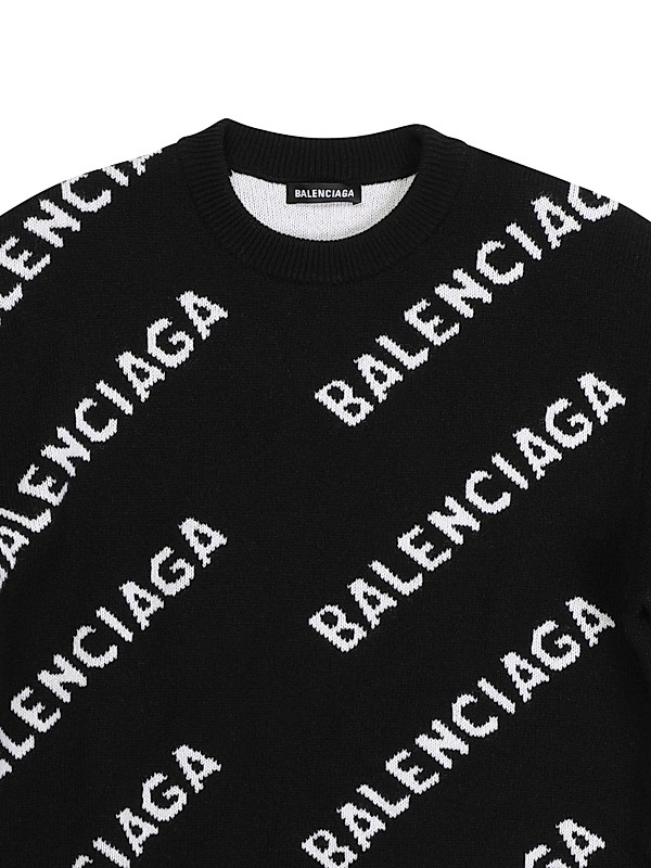 Shop Balenciaga Allover Logo Sweater | Saks Fifth Avenue Shop Balenciaga Allover Logo Sweater | Saks Fifth Avenue
