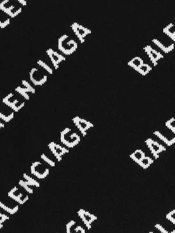 Shop Balenciaga Allover Logo Sweater
