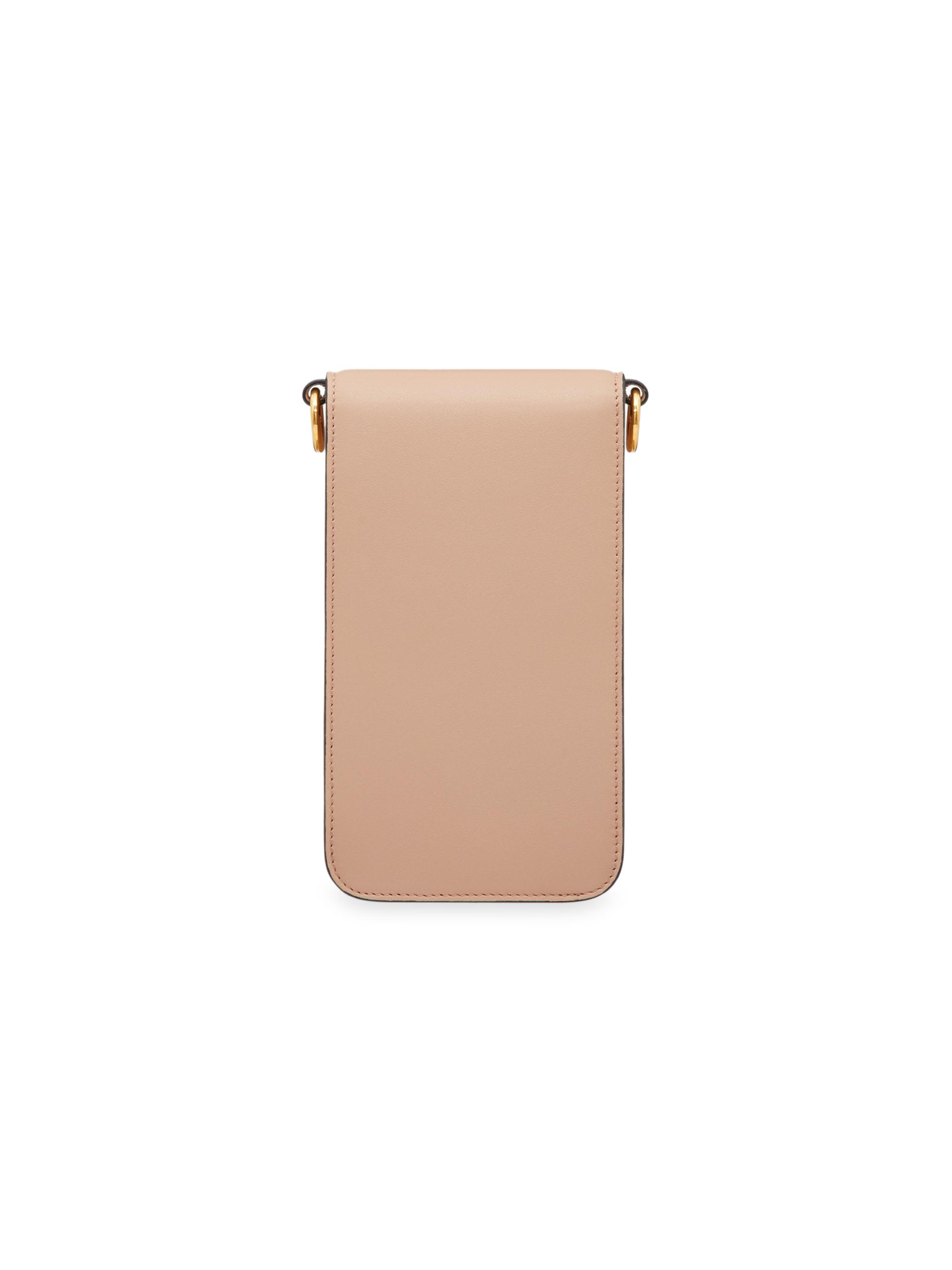Valentino Garavani Locò Calfskin Phone Case with Chain
