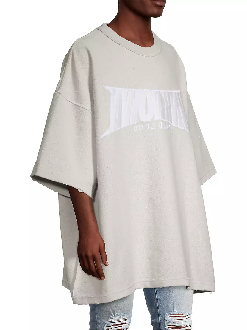 Shop Vetements Unknown Oversized Cotton-Blend T-Shirt