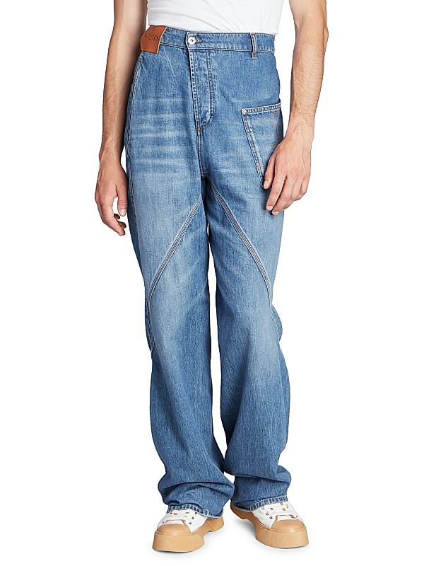 Shop JW Anderson Twisted Denim Workwear Jeans | Saks Fifth Shop JW Anderson Twisted Denim Workwear Jeans | Saks Fifth