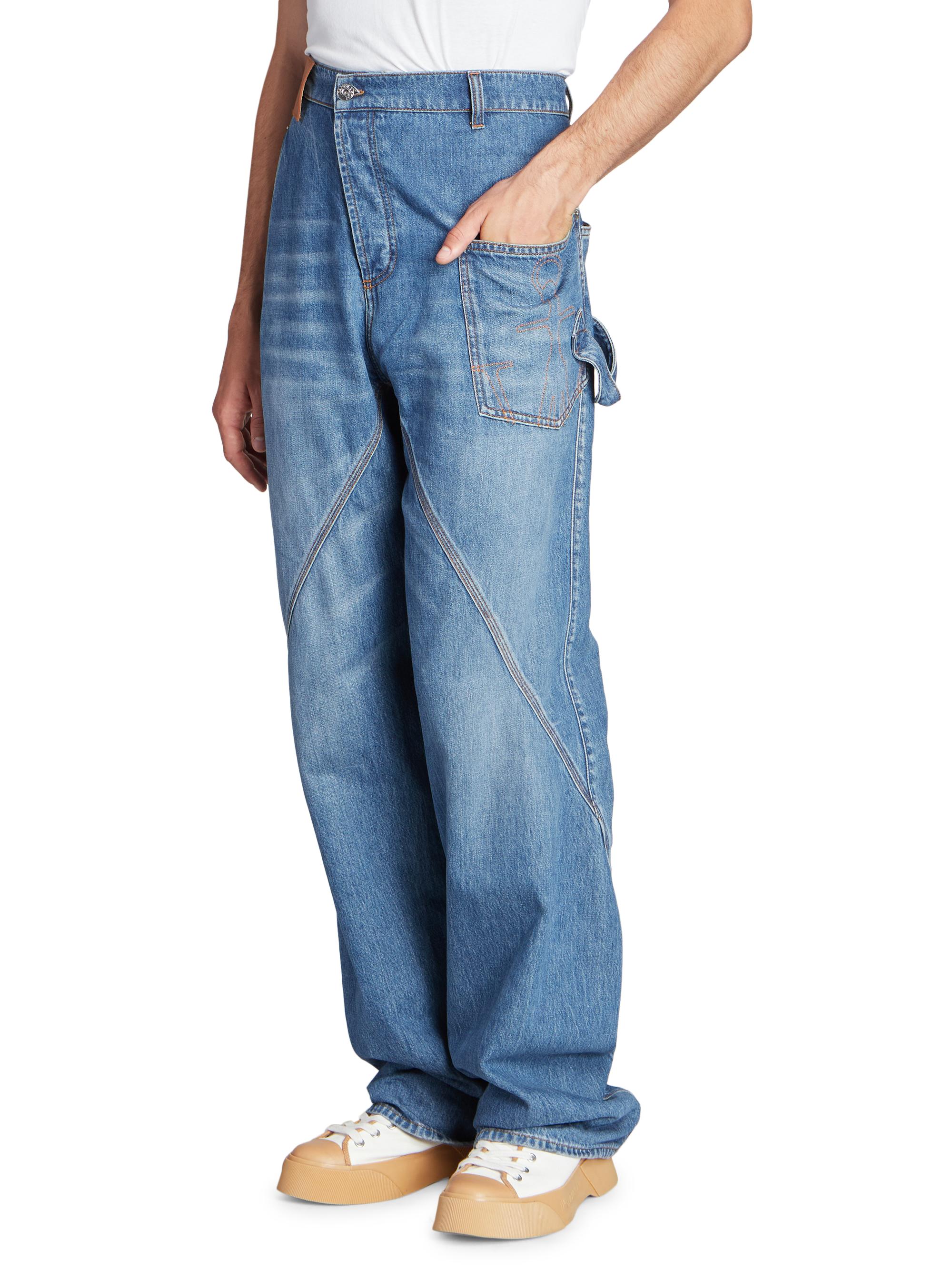 JW Anderson Twisted Denim Workwear Jeans | Saks Fifth Avenue