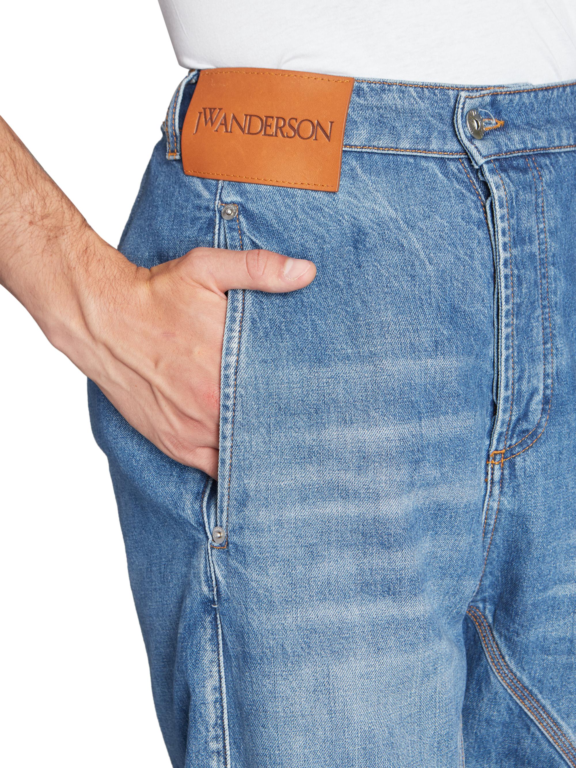 JW Anderson Twisted Denim Workwear Jeans | Saks Fifth Avenue