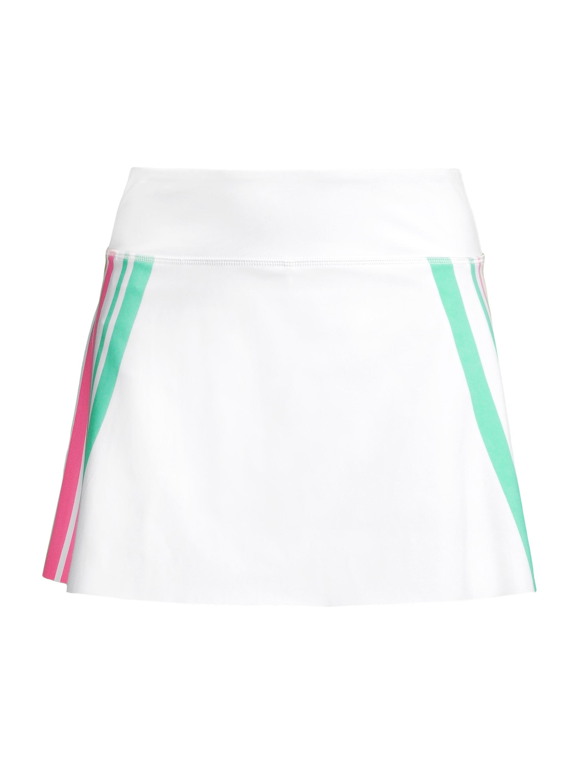 Addison Bay Women's Match Stripe A-Line Skort - White