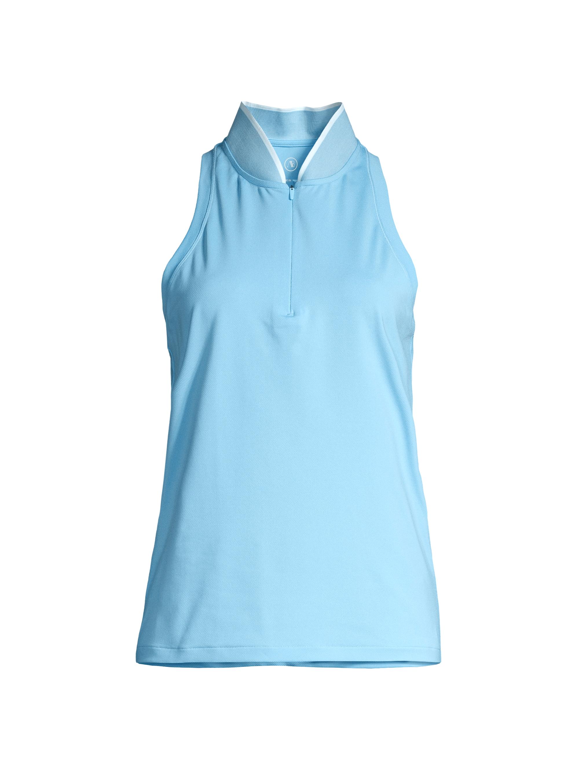 Addison Bay Women's Courtside Sleeveless Polo - Beverly Blue