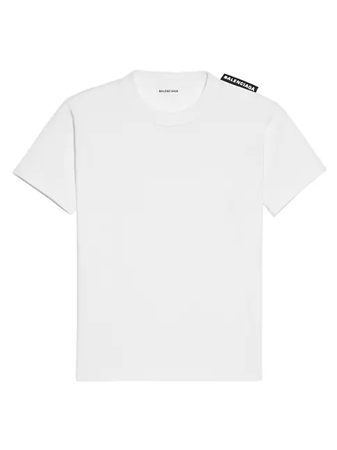 Shop Balenciaga Logo Tab Regular T-shirt | Saks Fifth Avenue