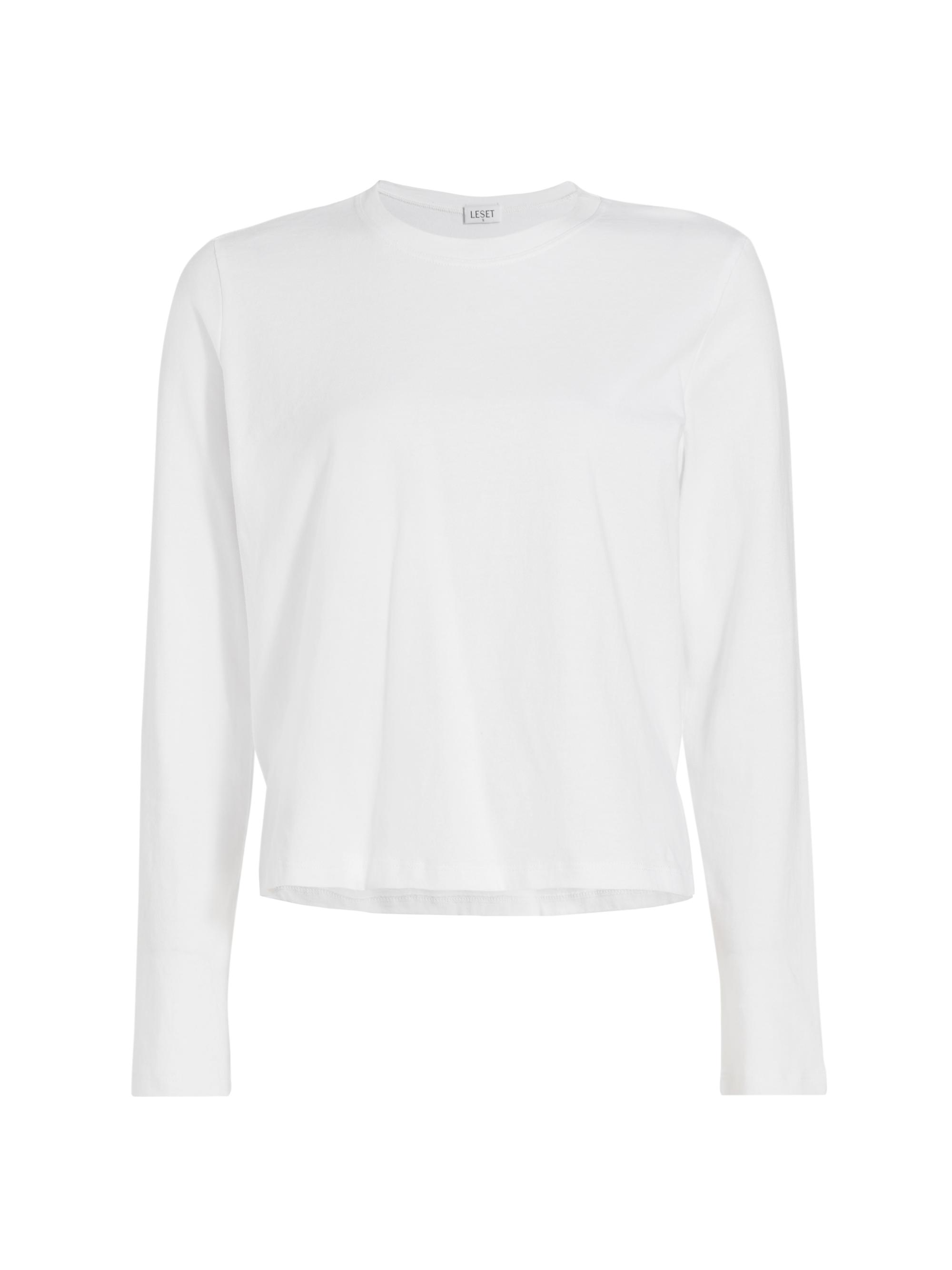 Leset Women's Maya Long-Sleeve T-Shirt - White