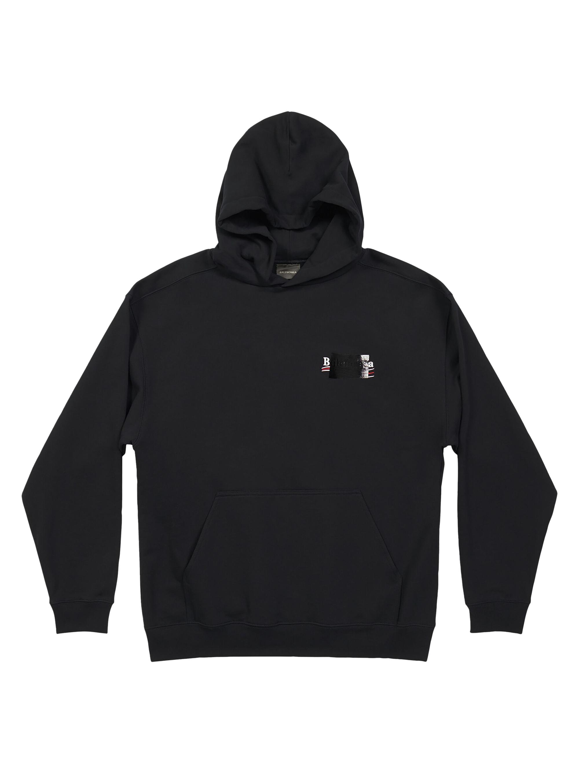 トップス BALENCIAGA 22AW Gaffer Hoodie 0400018094258_BLACKWHITERED?