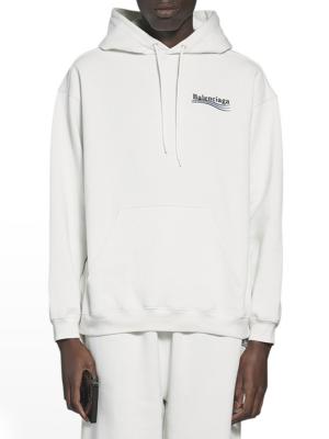 Balenciaga Medium Fit Hoodie - White