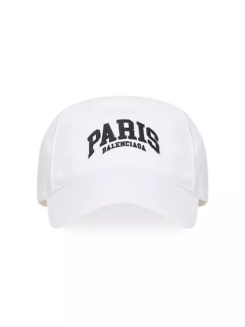 Paris Hat Black Leather PARIS Men's Baseball Cap adjustable by