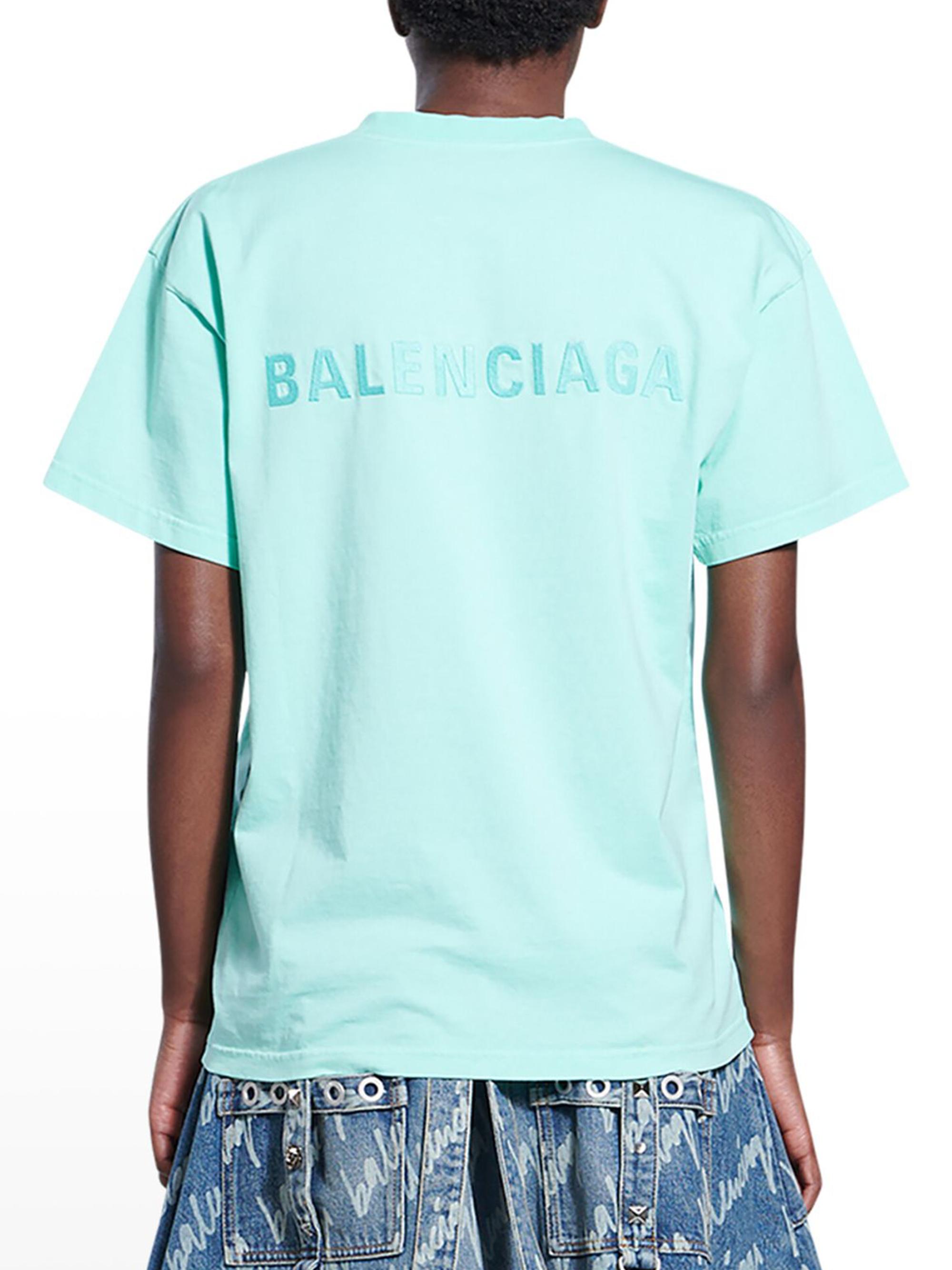 green balenciaga tee