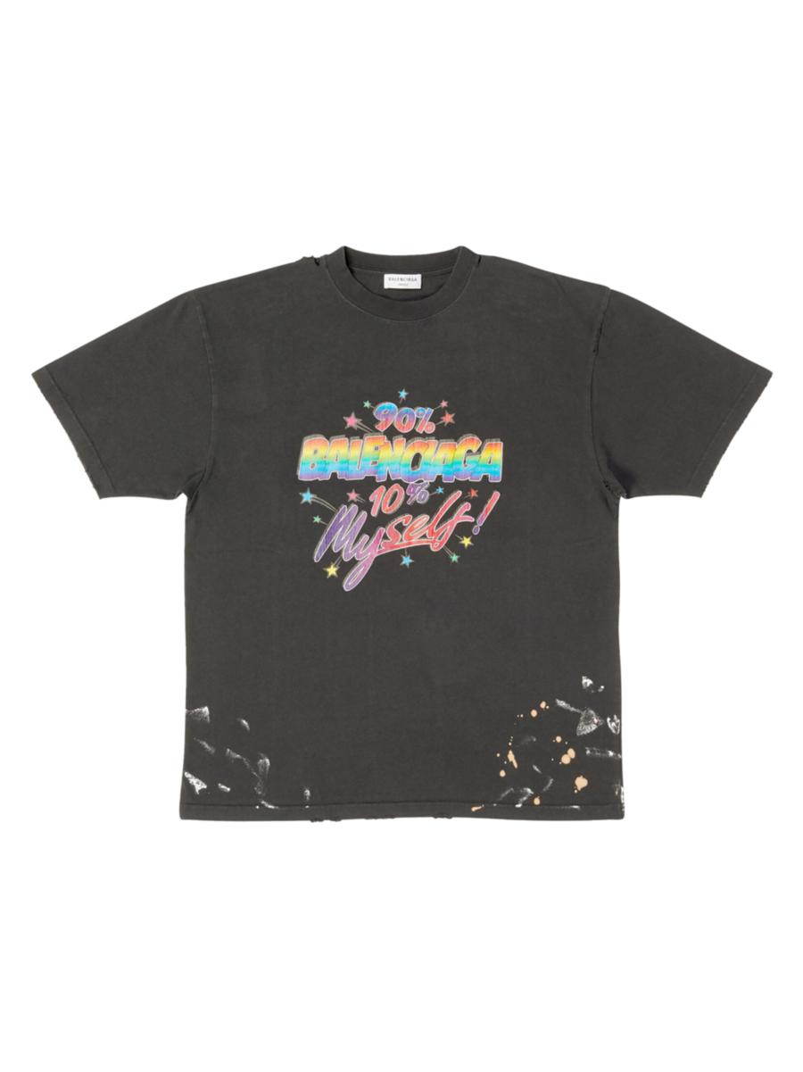 Shop Balenciaga 90/10 T-shirt Large Fit | Saks Fifth Avenue Shop Balenciaga 90/10 T-shirt Large Fit | Saks Fifth Avenue
