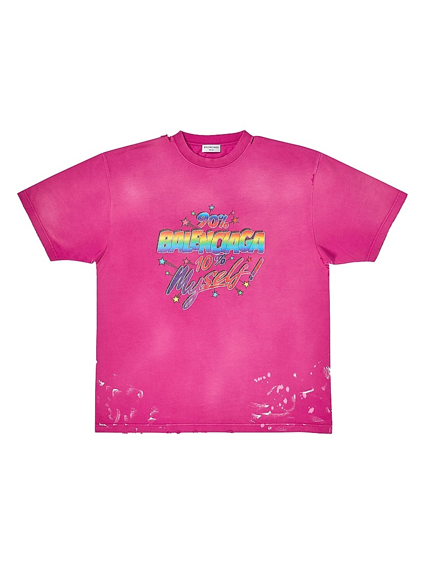 Shop Balenciaga 90/10 T-shirt Large Fit | Saks Fifth Avenue Shop Balenciaga 90/10 T-shirt Large Fit | Saks Fifth Avenue