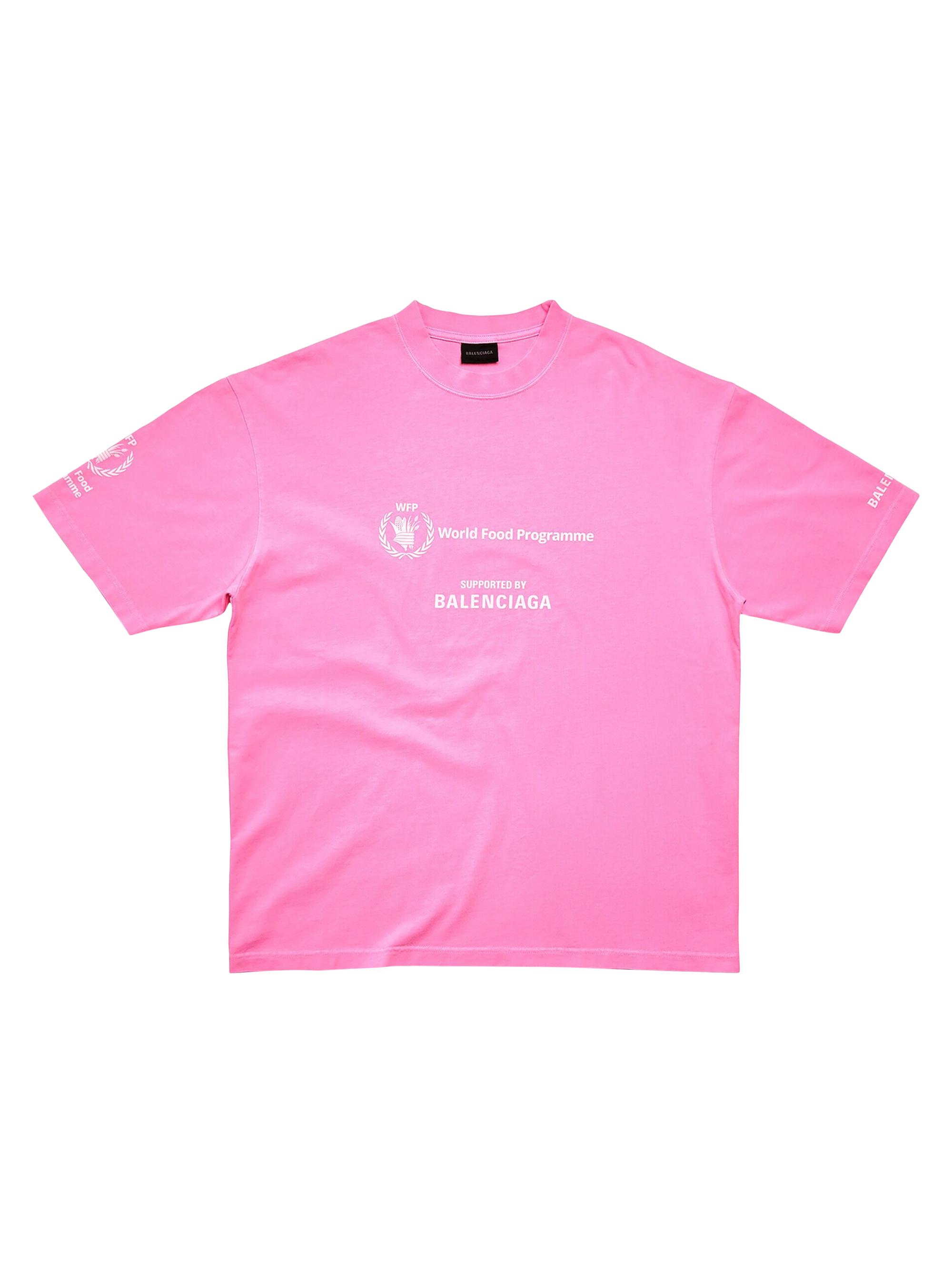 BALENCIAGA WFP Tシャツ unisex Men's Wfp T-shirt Medium Fit in Pale Yellow/black | Balenciaga US