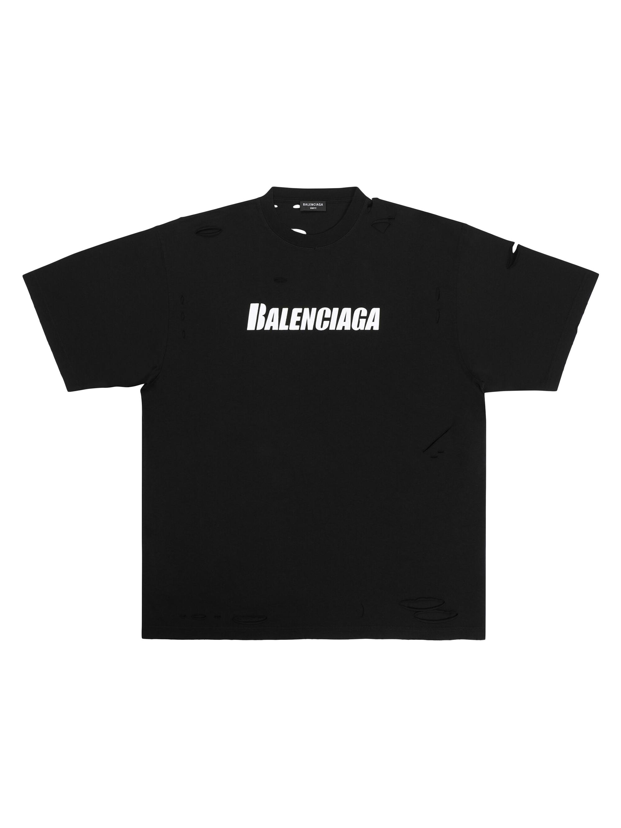 Balenciaga Caps Boxy Fit Vintage Jersey T-shirt Light Brown/Black