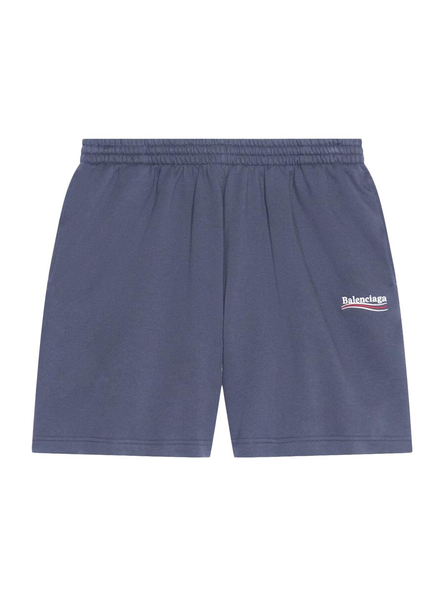 Shop Balenciaga Political Campaign Sweat Shorts | Saks Fifth Shop Balenciaga Political Campaign Sweat Shorts | Saks Fifth