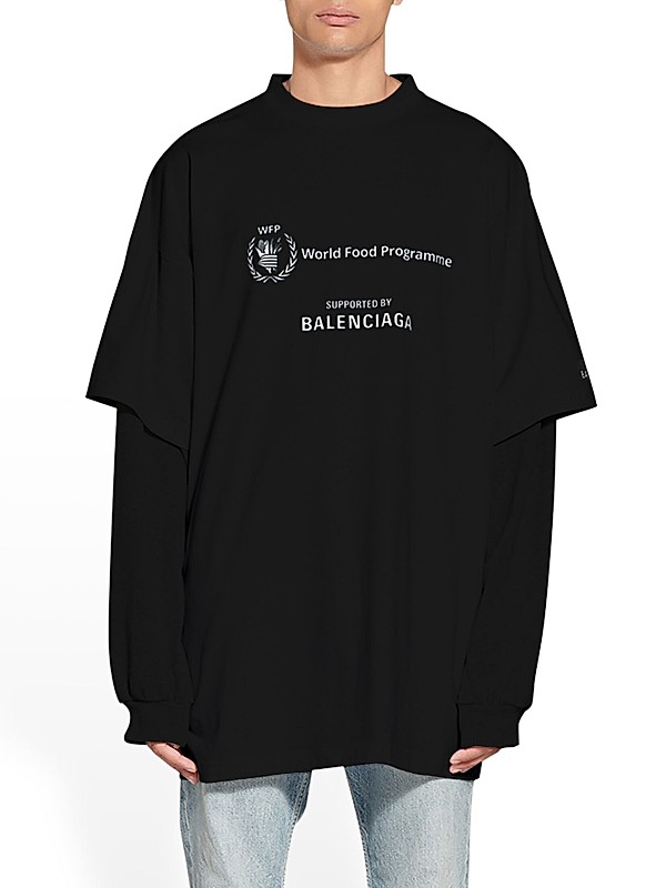 Shop Balenciaga WFP Double Sleeves T-shirt | Saks Fifth Avenue Shop Balenciaga WFP Double Sleeves T-shirt | Saks Fifth Avenue