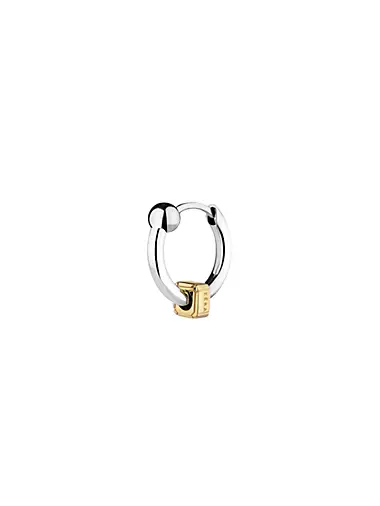 Maga Circe Mini 18K White Gold Piercing Ball Single Earring