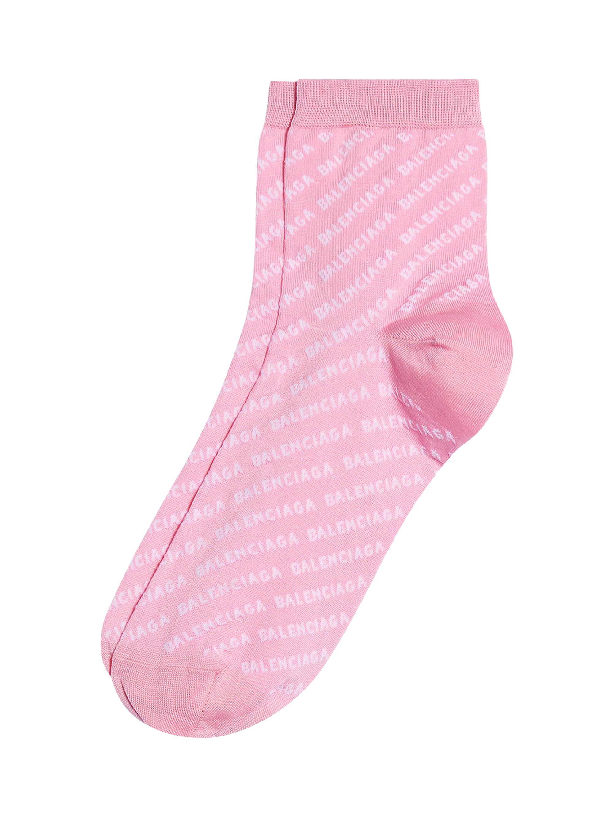 balenciaga socks pink and black