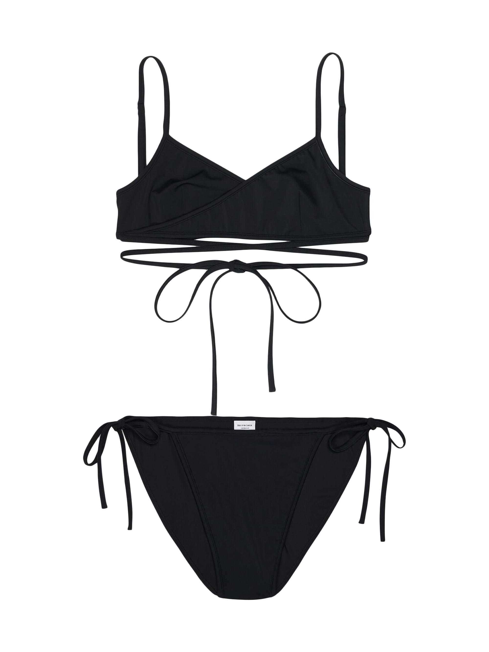 Balenciaga Women's Wrap Bikini Set - Black