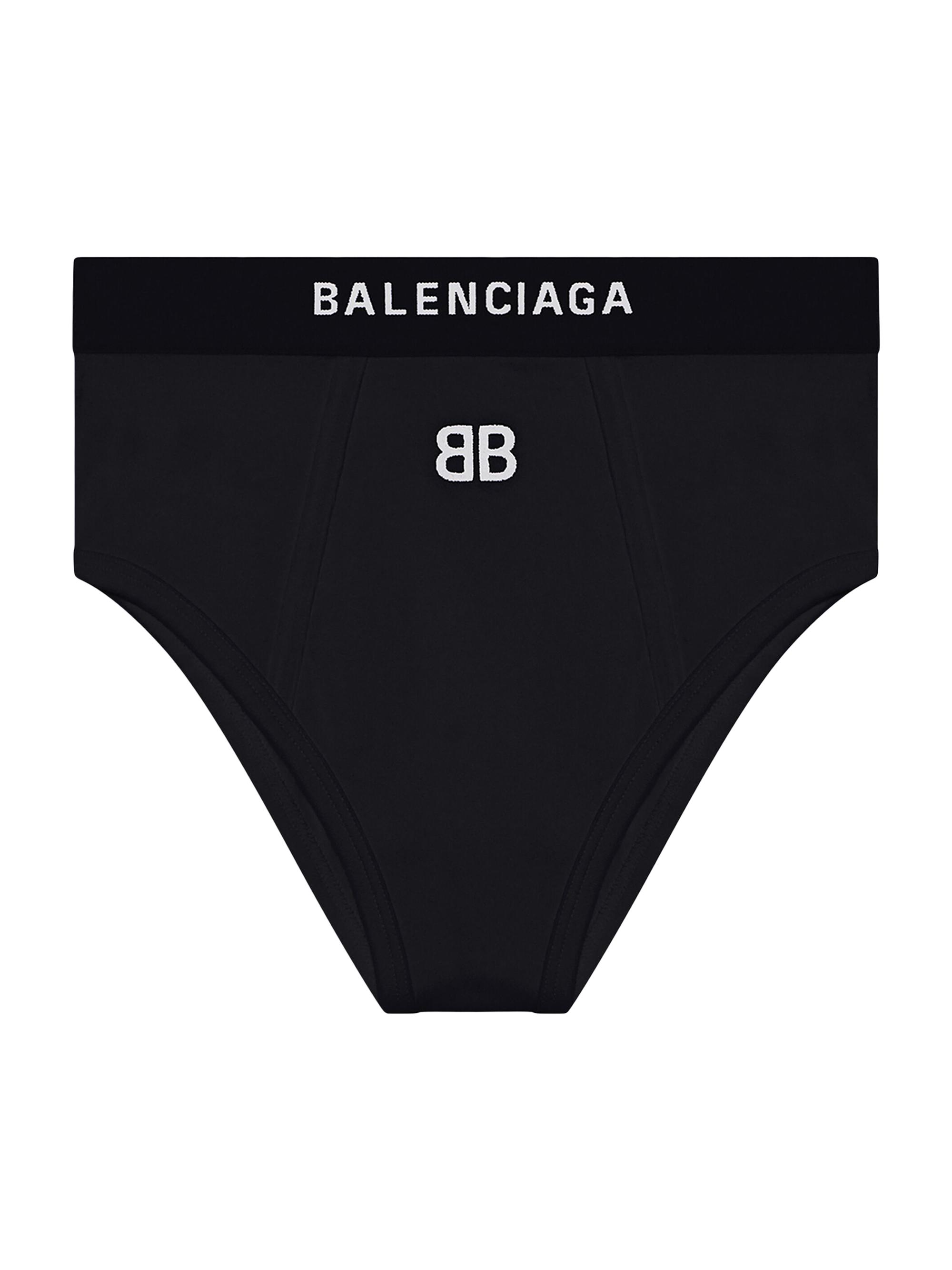 Balenciaga Women's Sports Slip Briefs - Black