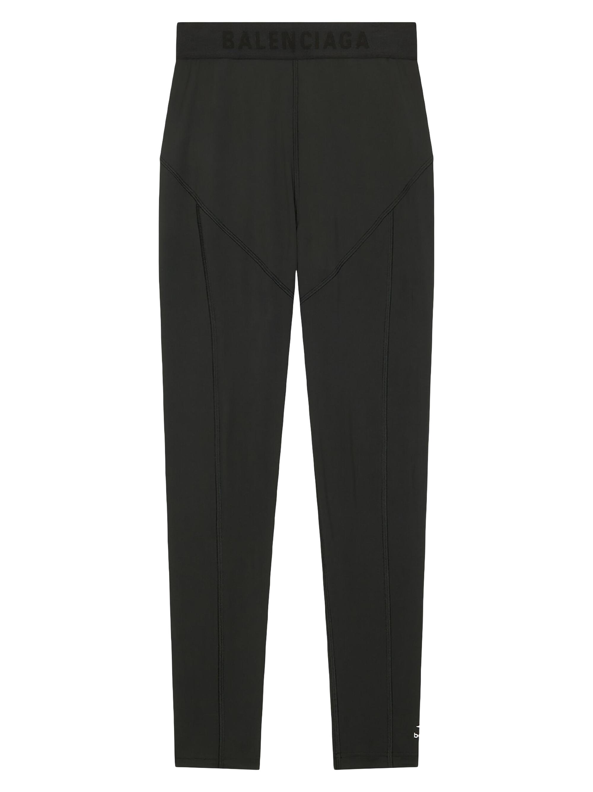 Balenciaga Women's 3B Sports Icon Athletic Leg Cut Leggings - Black White