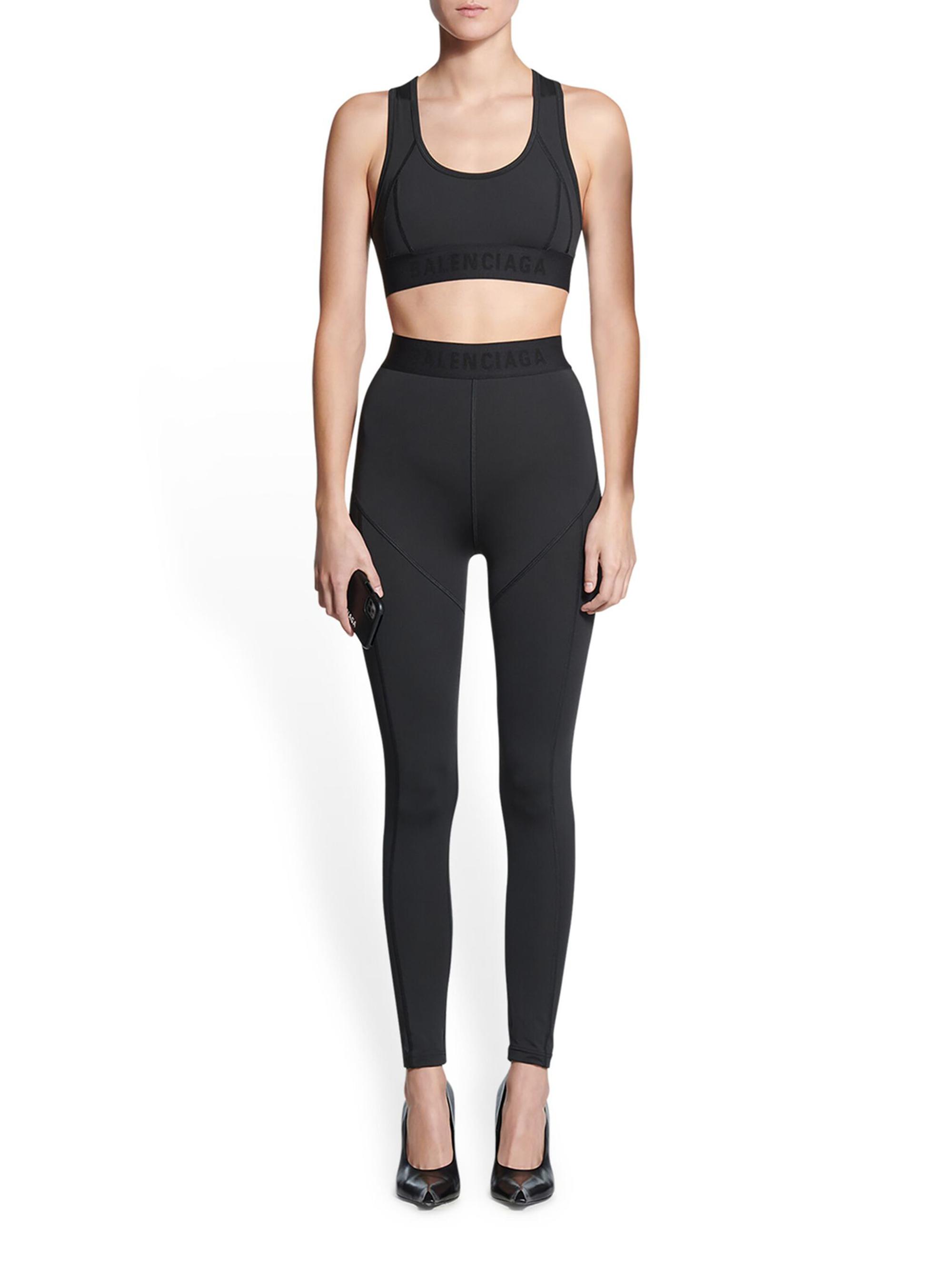 Balenciaga 3B Sports Icon Athletic Leg Cut Leggings | Saks Fifth