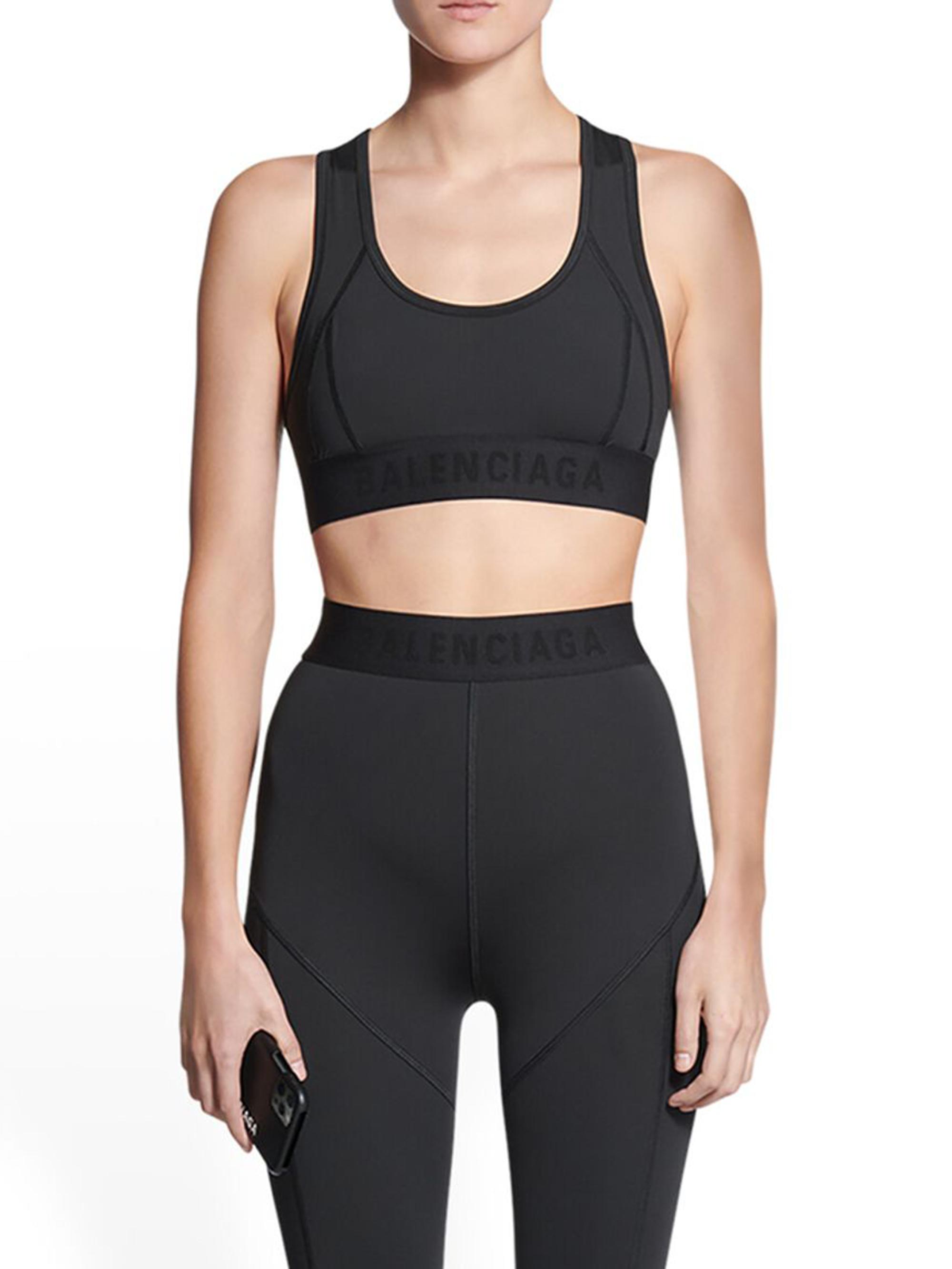 Balenciaga 3b Sports Icon Athletic Sports Bra | Saks Fifth Avenue