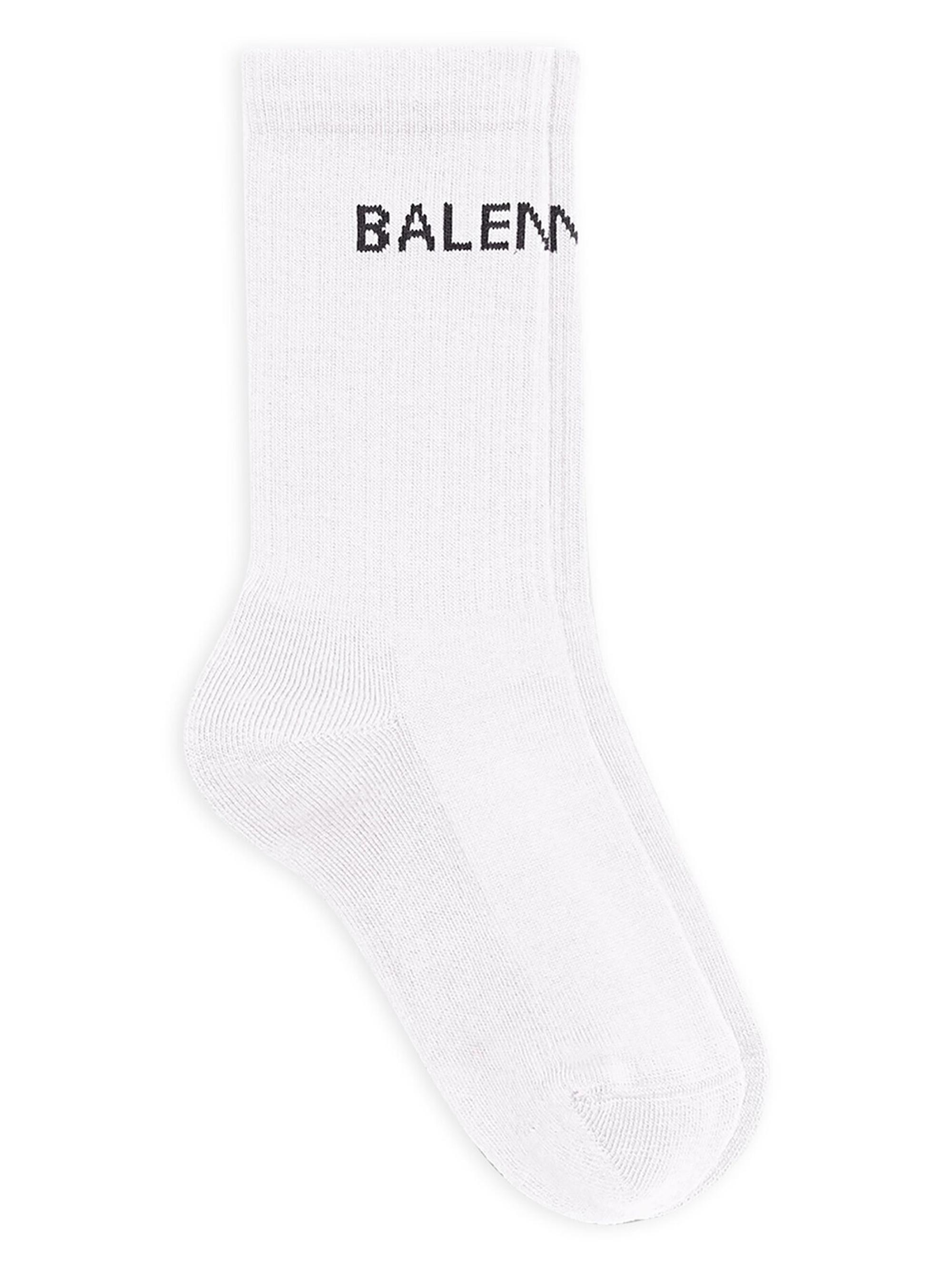 Balenciaga Women's  Socks - White Black | Thumbnail 3